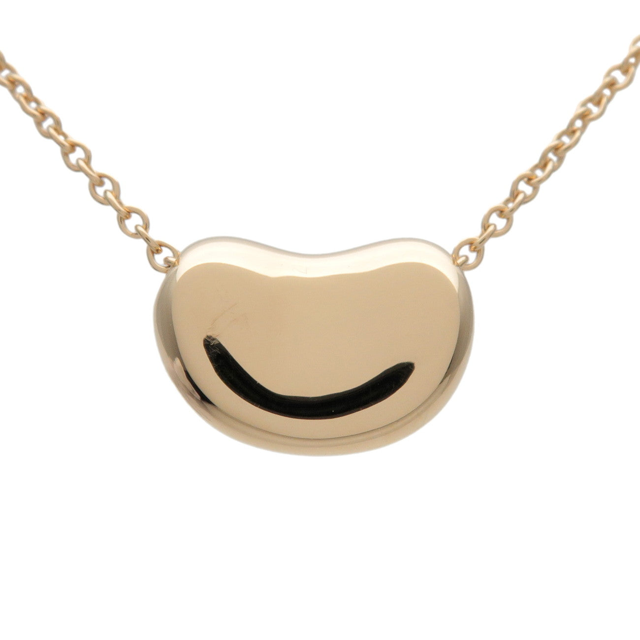 Tiffany & Co Bean Necklace Small K18YG 750YG Yellow Gold