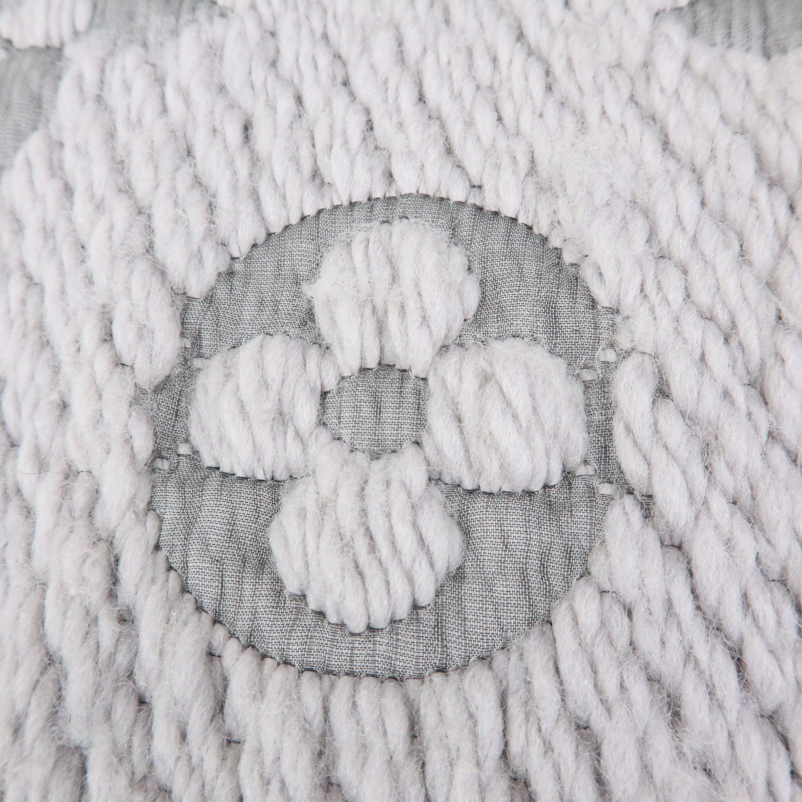 Louis Vuitton Monogram Escharp Logomania Scarf Gris Perle M74742