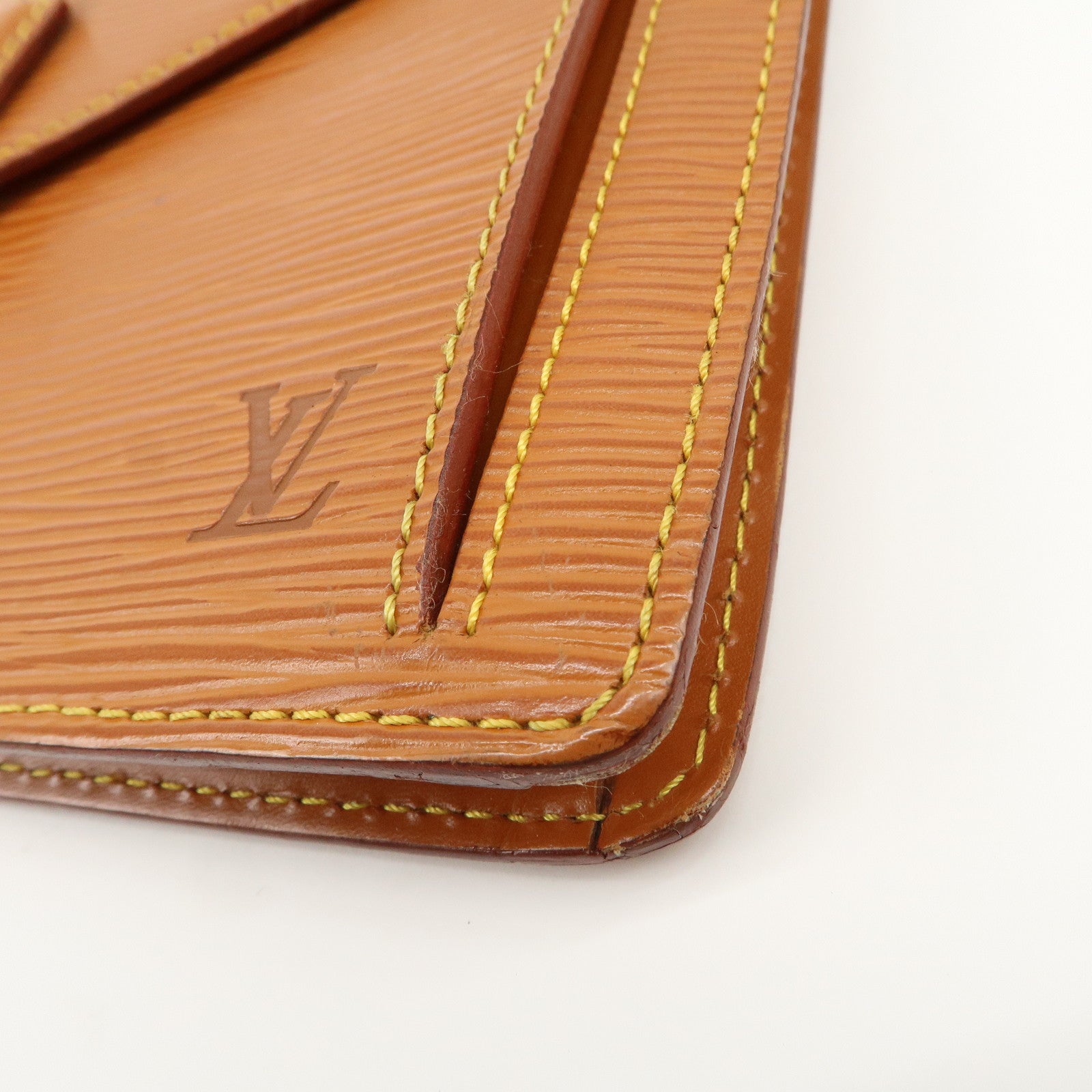 Louis Vuitton Epi Sellier Dragonne Clutch Bag Kenya Brown M52618