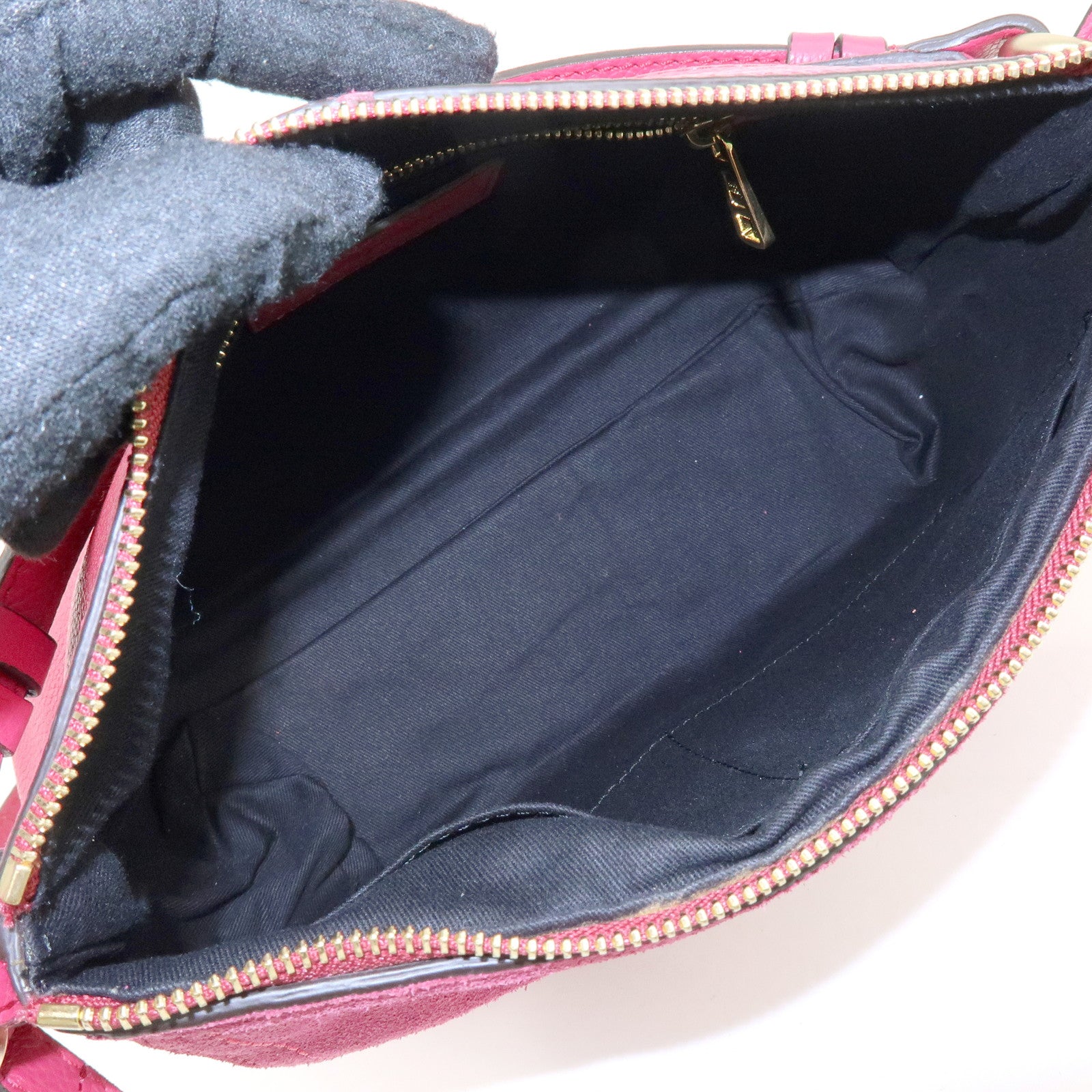 Chloe Joan Suede Leather Shoulder Bag Hand Bag Pink