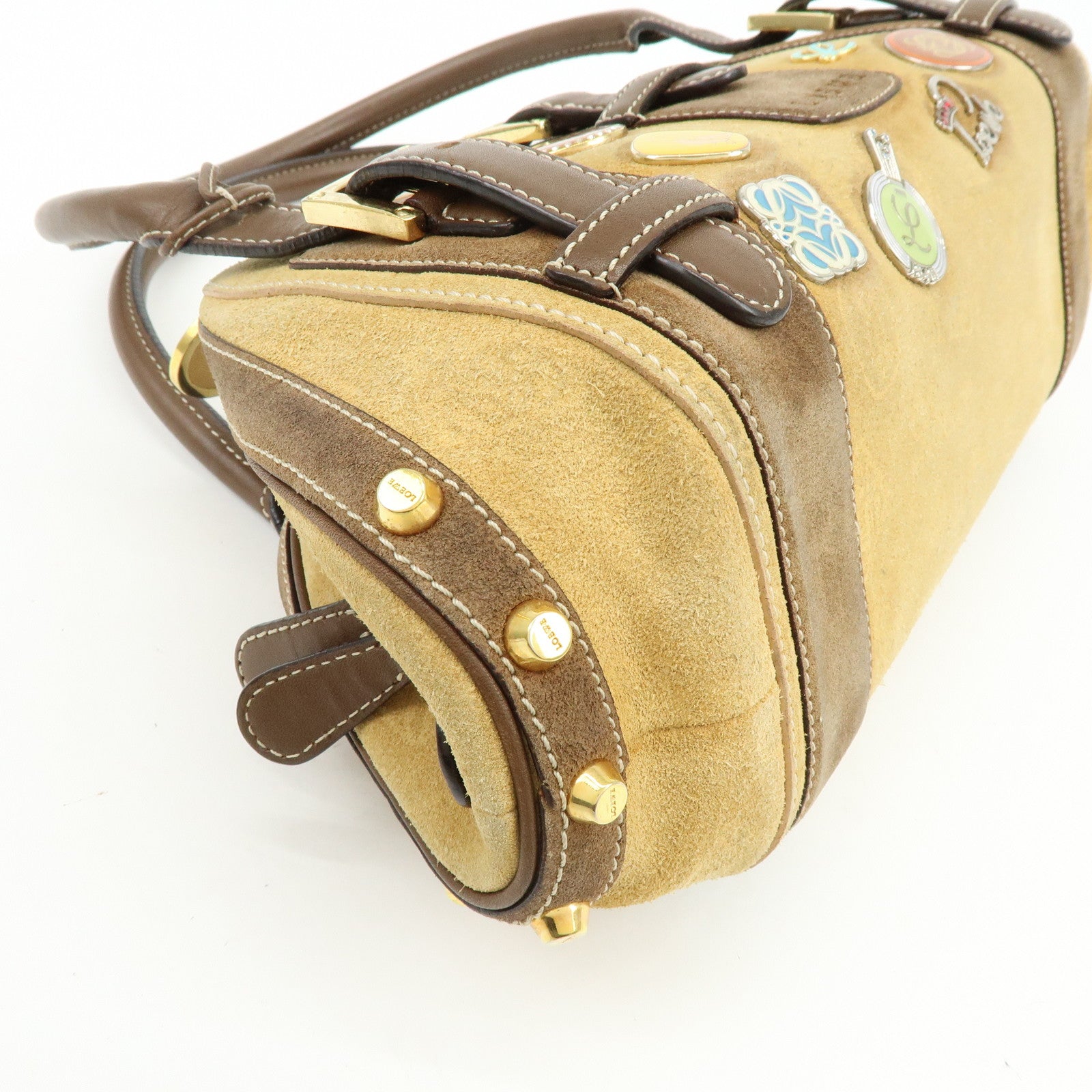 LOEWE Senda Suede Leather Shoulder Hand Bag 160ANIVERSARIO Brown