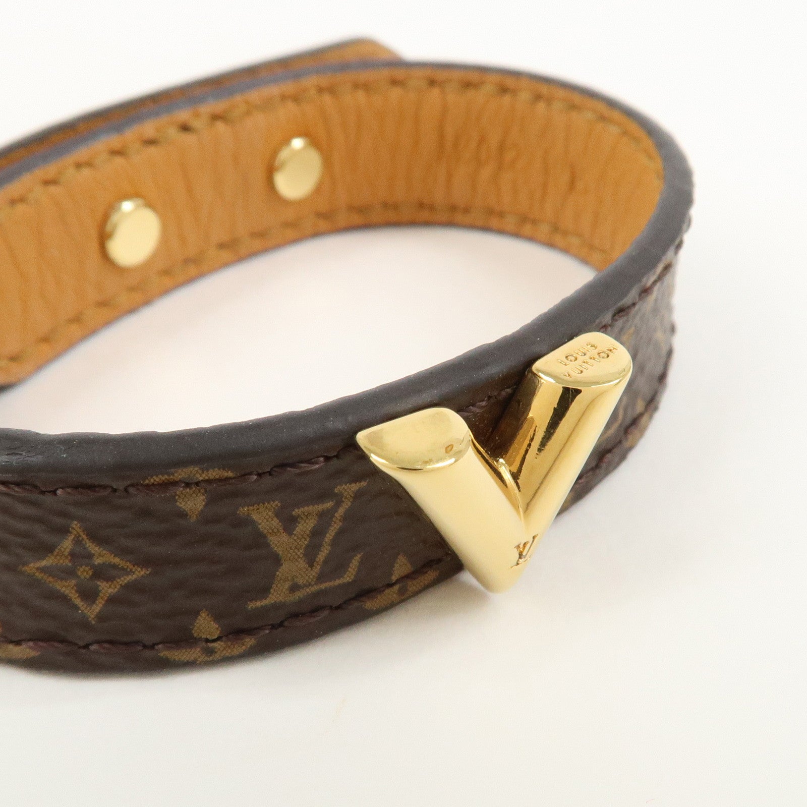 Louis Vuitton Monogram Essential V Bracelet Brown M6042