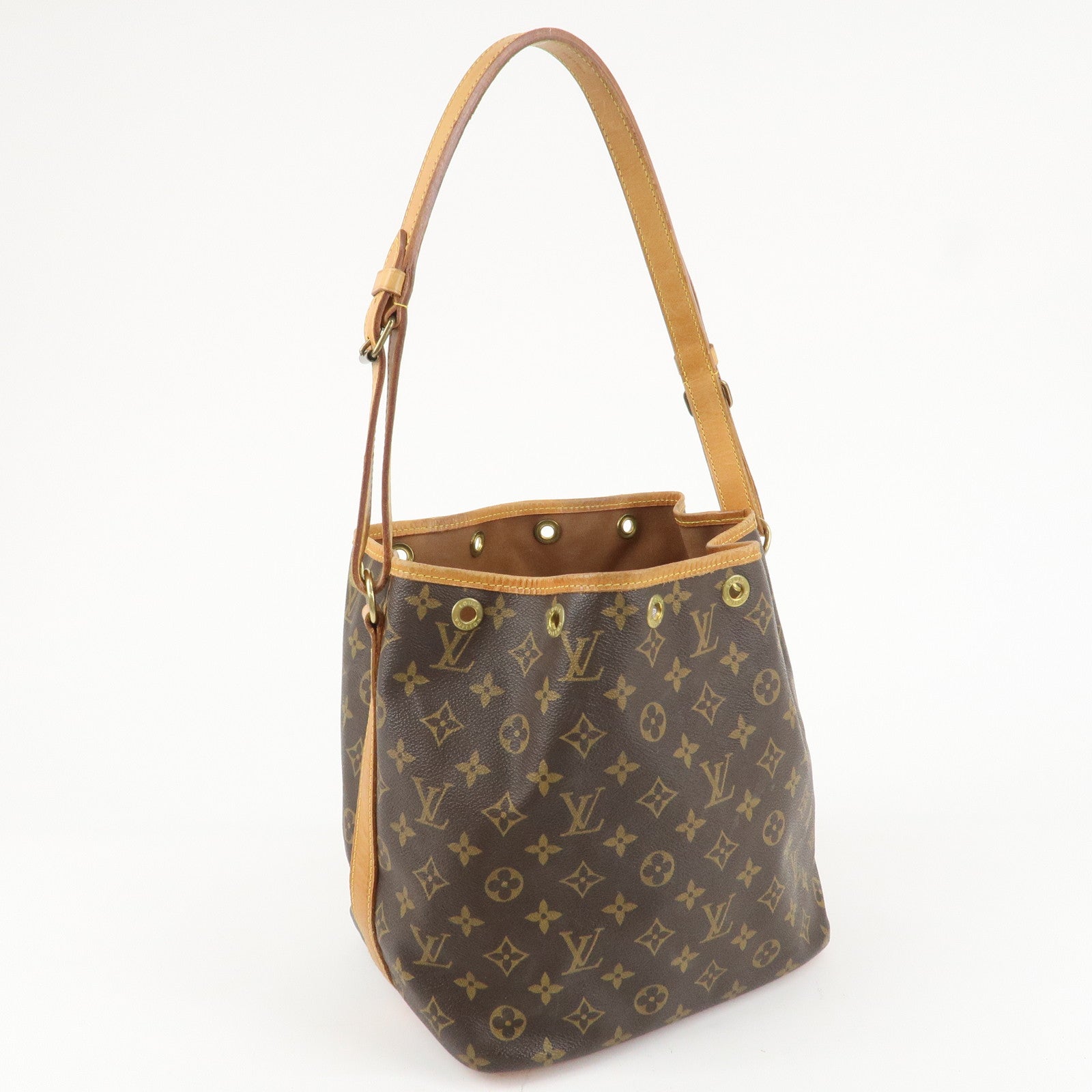 Louis Vuitton Monogram Petit Noe Shoulder Bag Brown M42226 Used