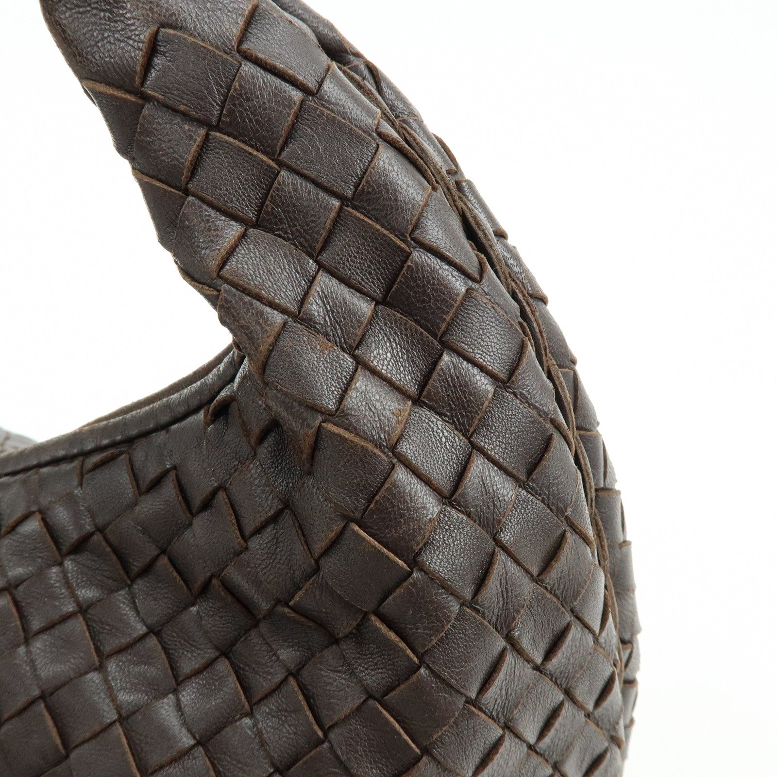 BOTTEGA VENETA Hobo Intrecciato Leather Shoulder Bag Brown 232499