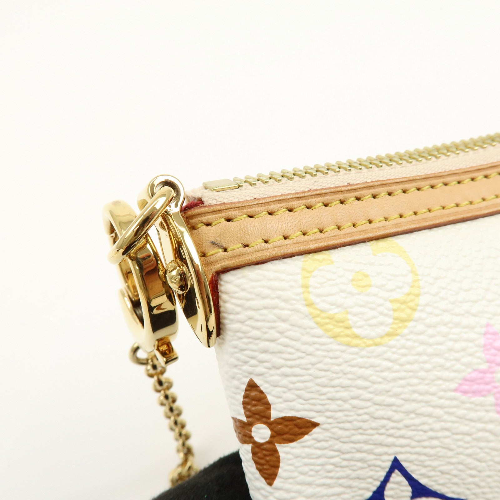 Louis Vuitton Monogram Multicolor Pochette Milla MM Blanc M60096