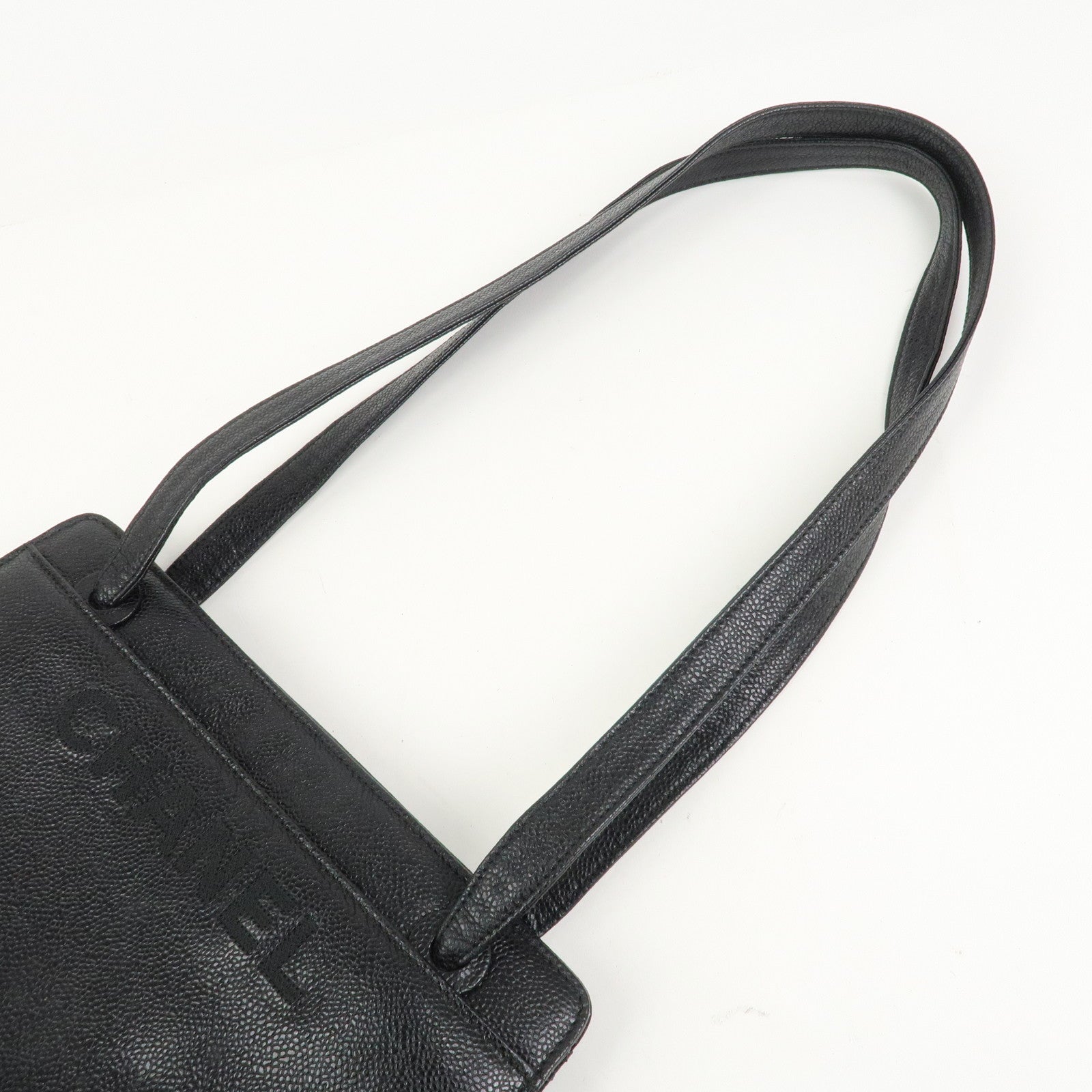 CHANEL COCO Mark Caviarskin Shoulder Bag Hand Bag Black