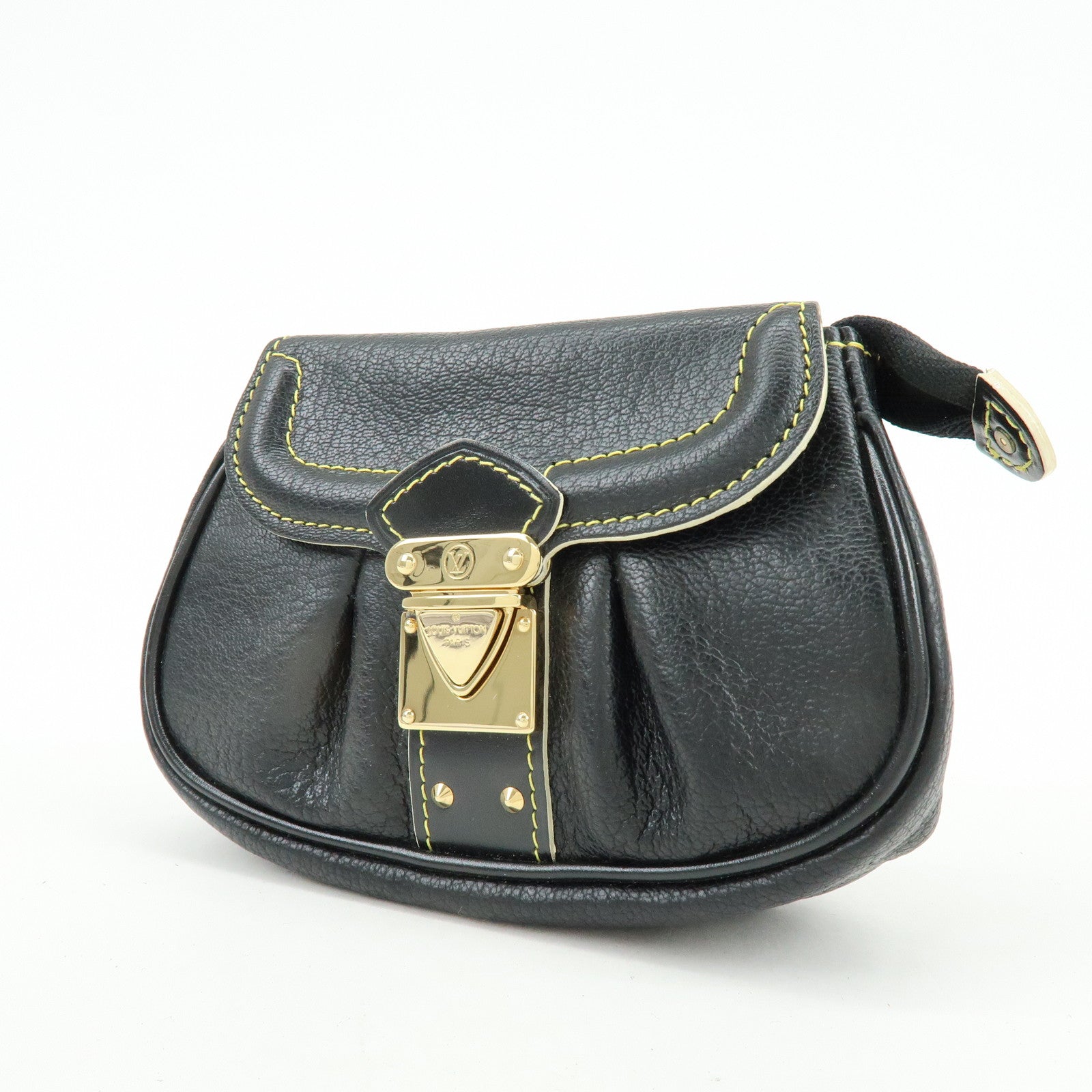 Louis Vuitton Suhari Mignon Leather Pouch Noir Black M91780