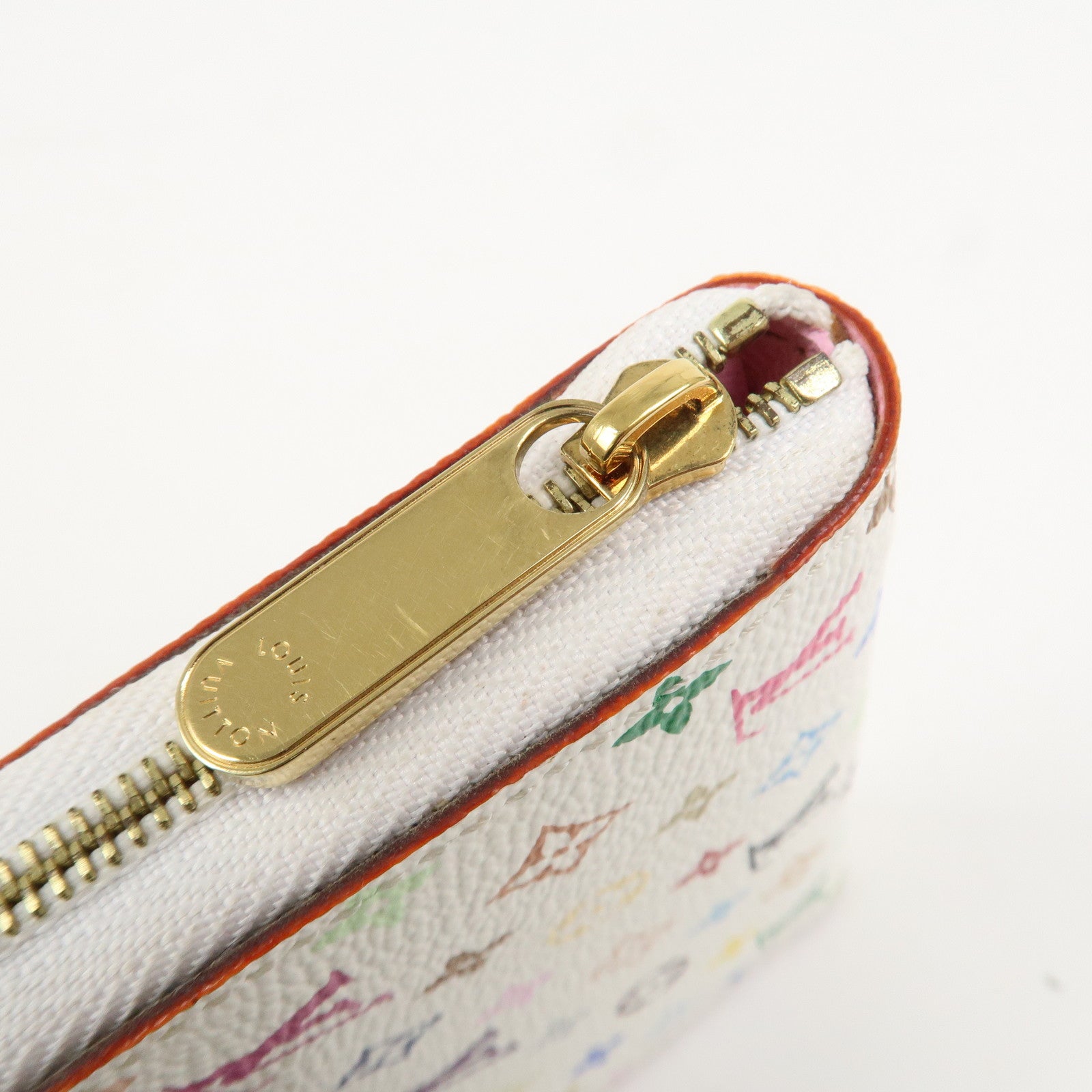 Louis Vuitton Monogram Multicolor Zippy Coin Purse Blanc M93741