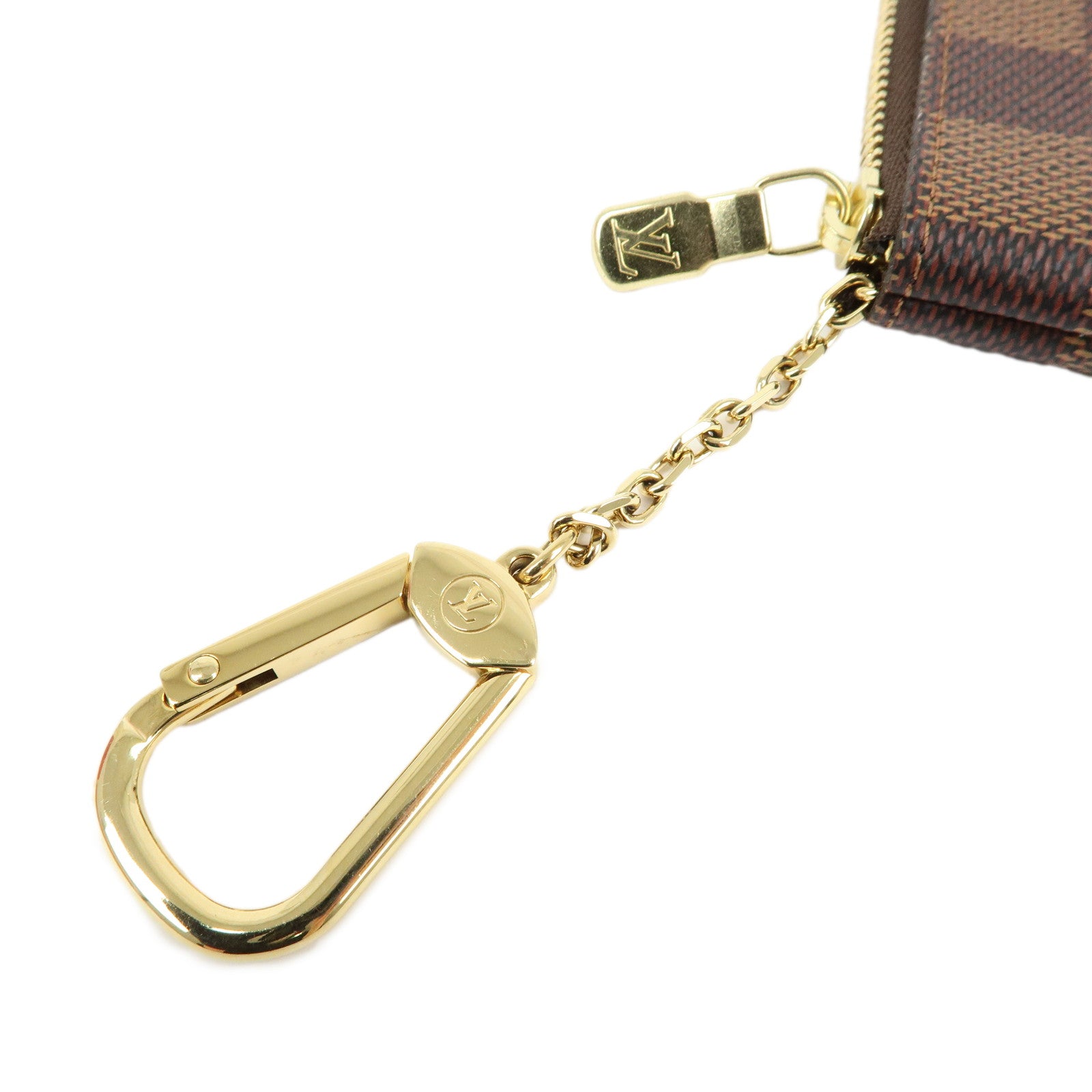 Louis Vuitton Damier Canvas Pochette Cles Damier Ebene N62658