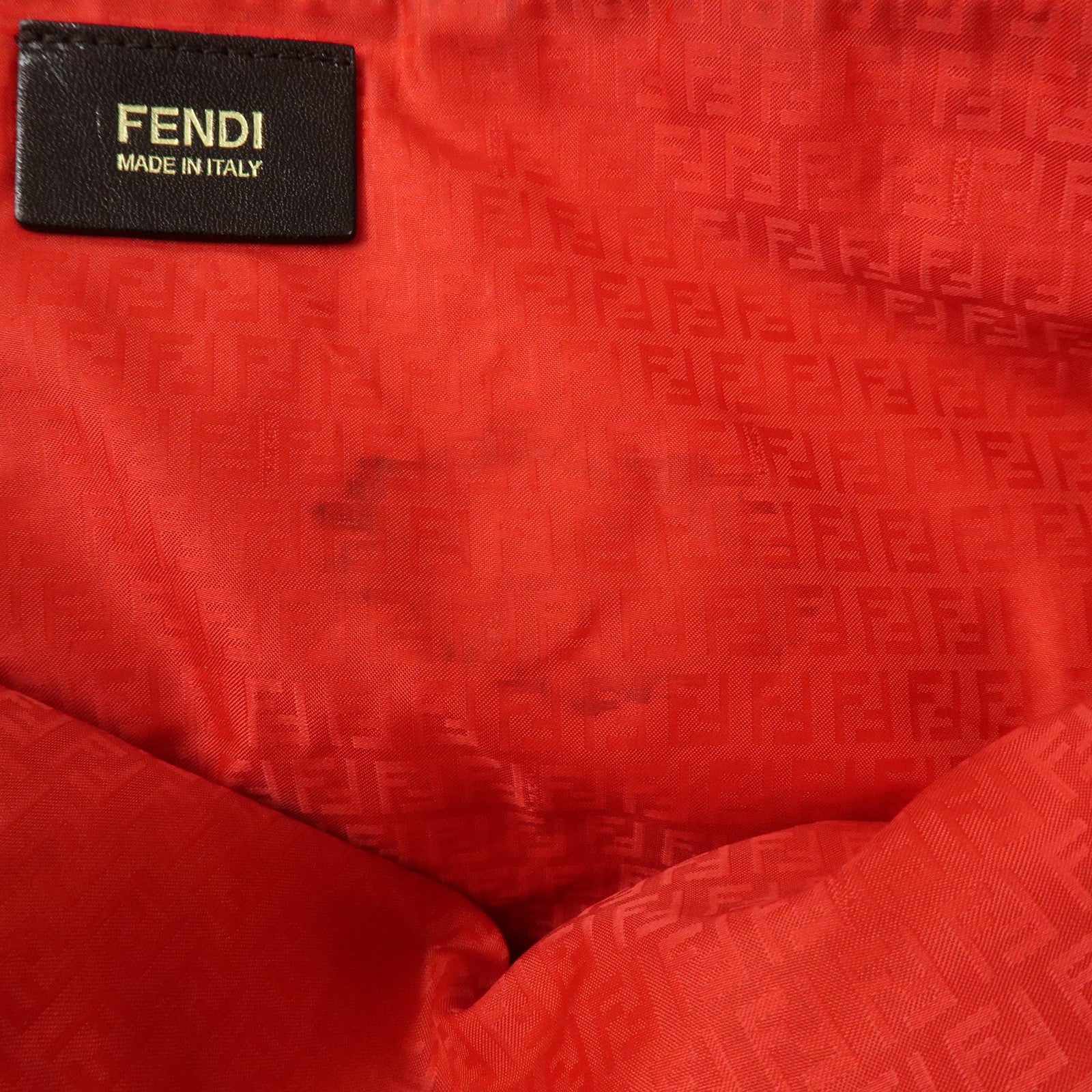 FENDI Zucca PVC Coated Canvas Tote Bag Hand Bag Brown 8BH185