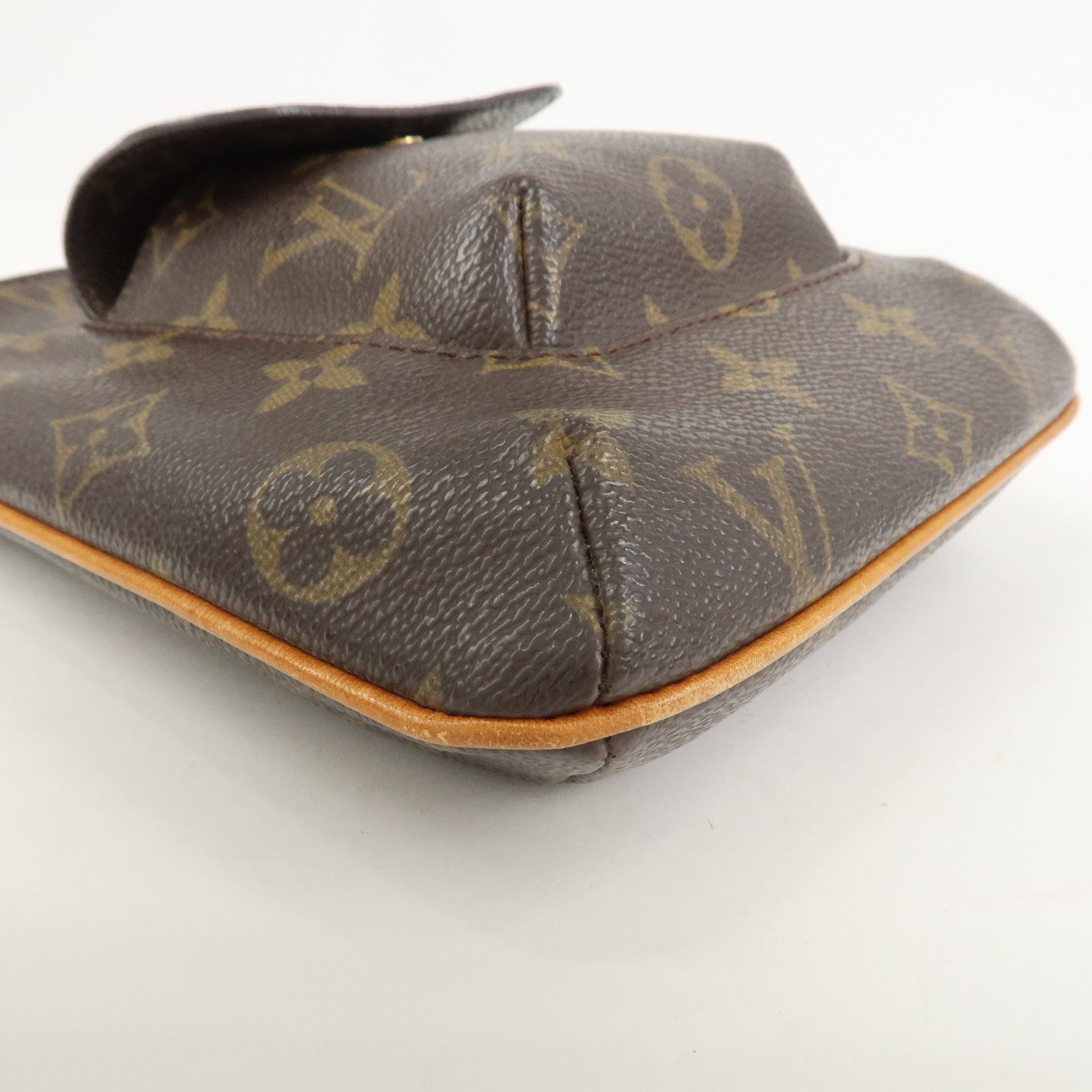 Louis Vuitton Monogram Partition Pouch Wristlet Bag Brown M51901