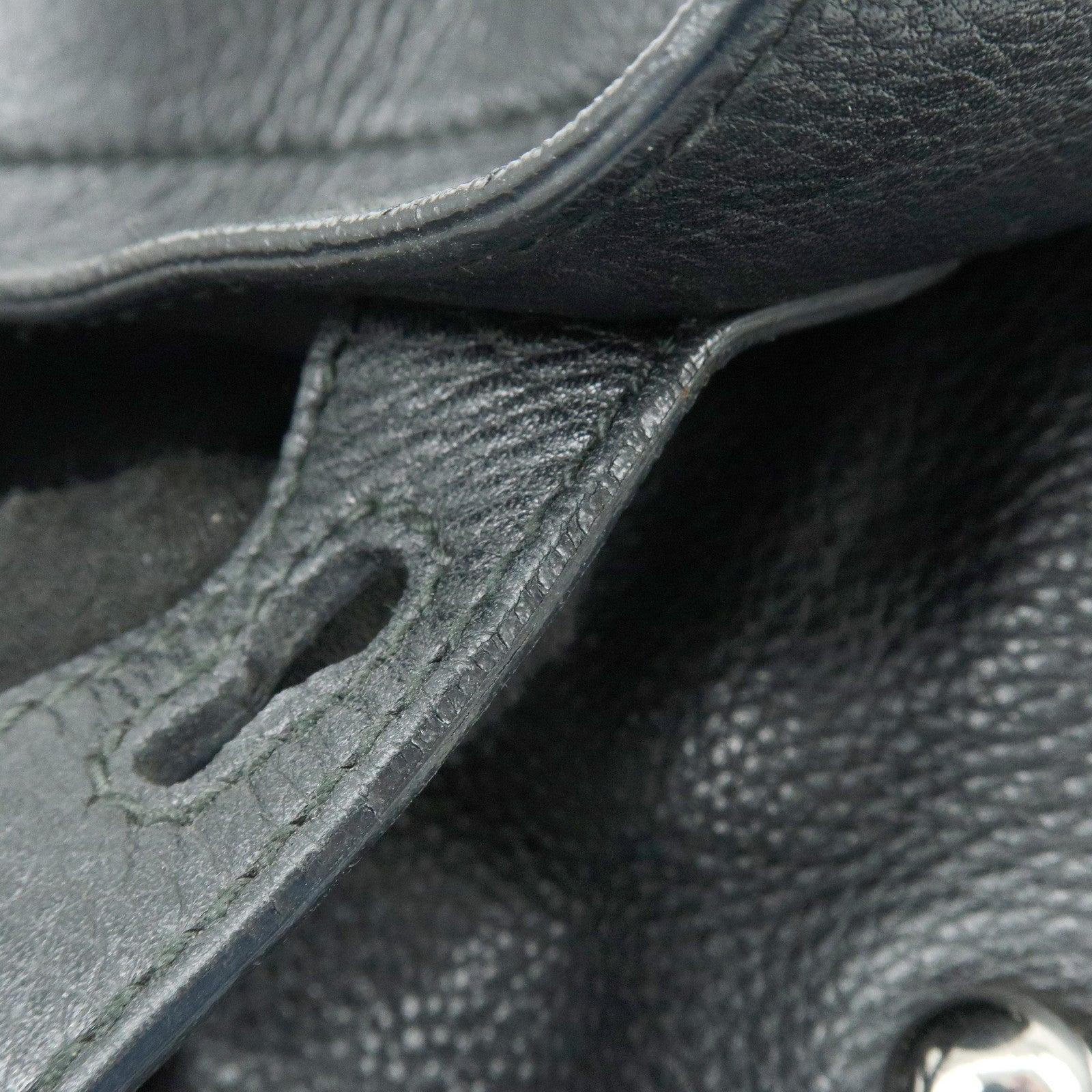 SAINT LAURENT PARIS Muse Two Calf Leather Hand Bag Black 229080