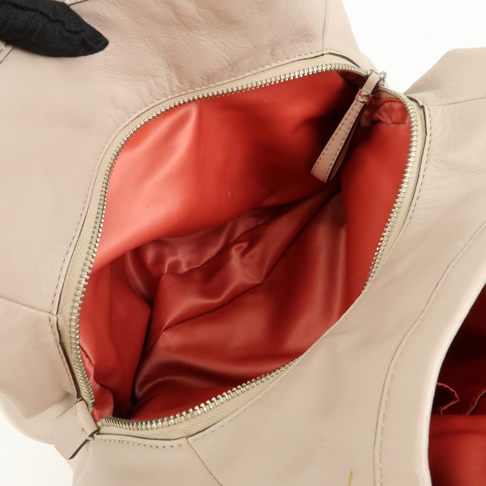 COACH Madison Leather Shoulder Bag Hand Bag Pink Beige