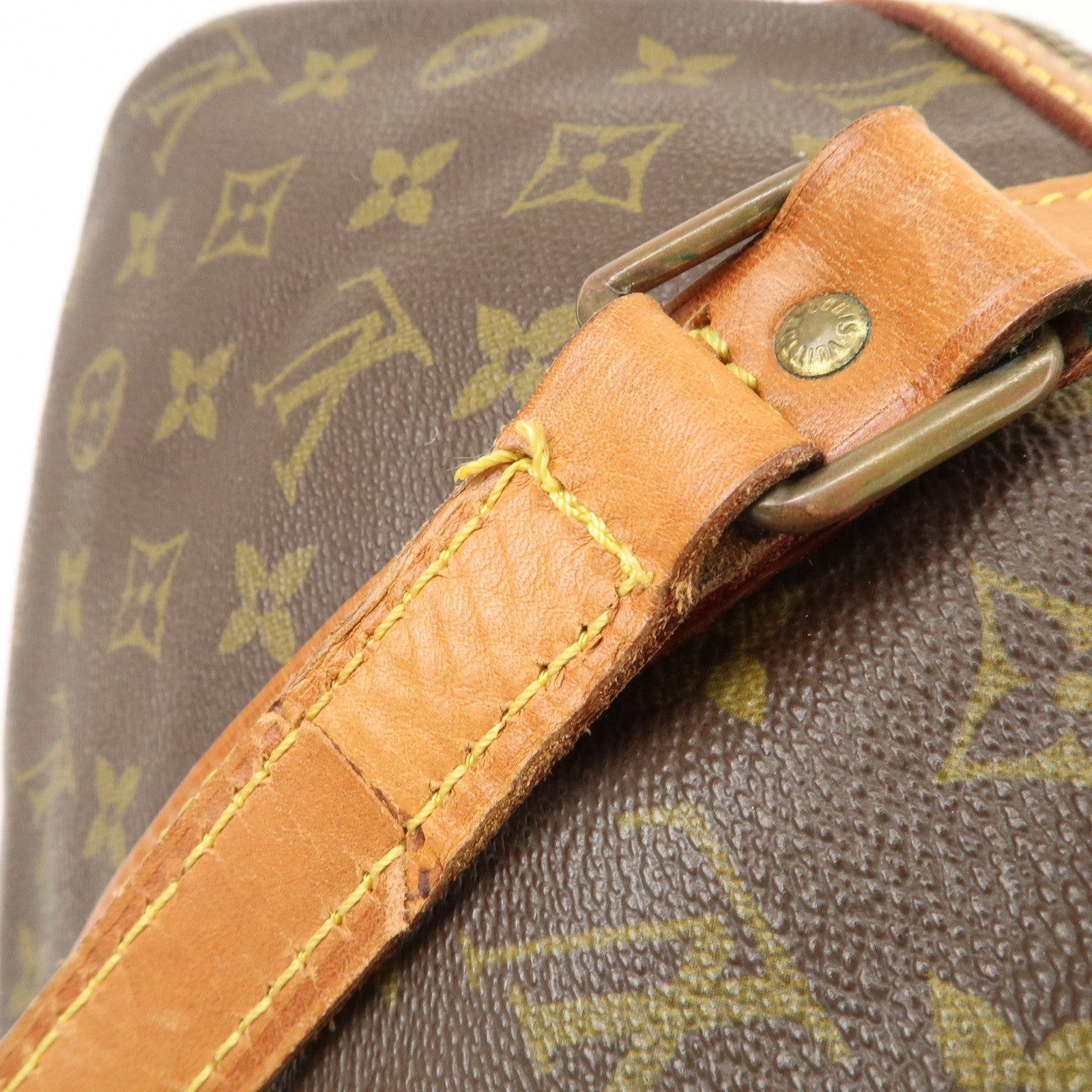 Louis Vuitton Monogram Sac Souple 45 Boston Bag Brown M41624 Used