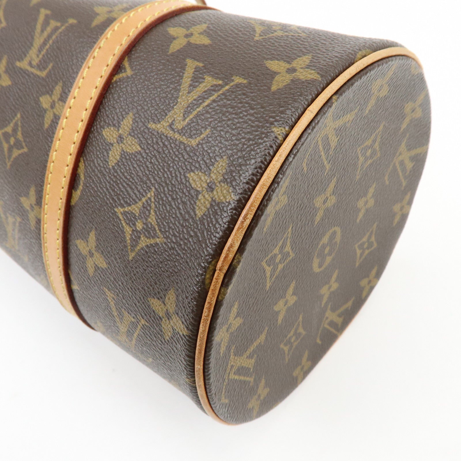 Louis Vuitton Monogram Papillon 30 Hand Bag Brown M51385