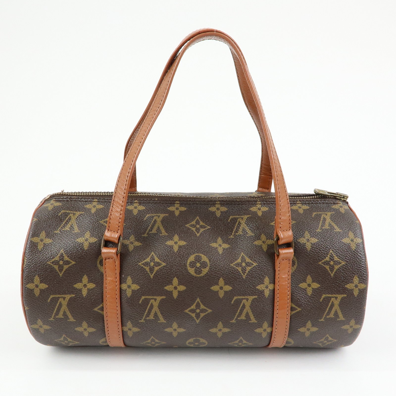 Louis Vuitton Monogram Papillon 30 Hand Bag Brown M51365