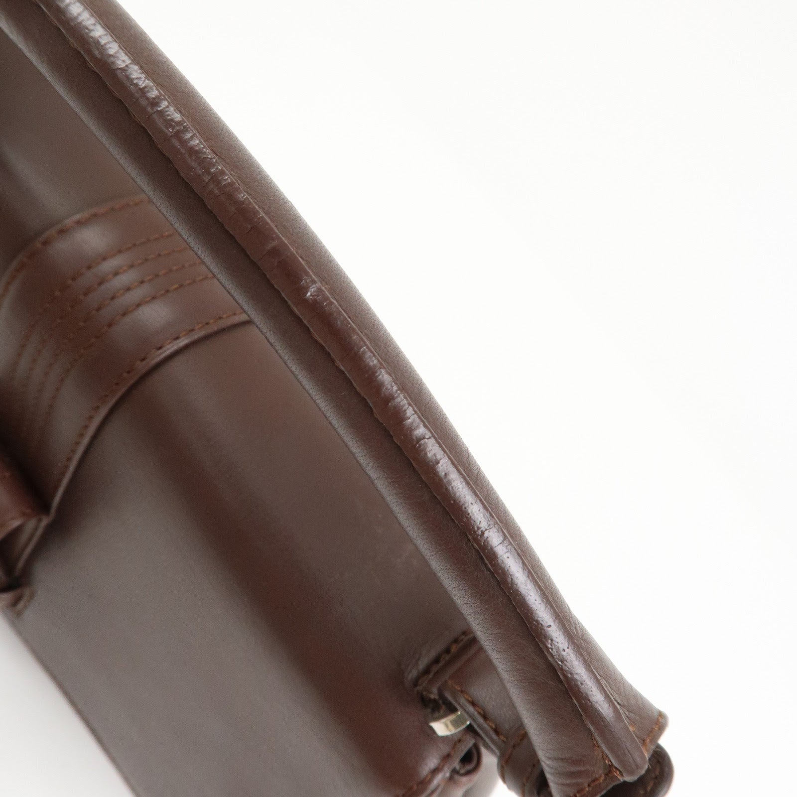 LOEWE Anagram Leather Hand Bag Shoulder Bag Brown