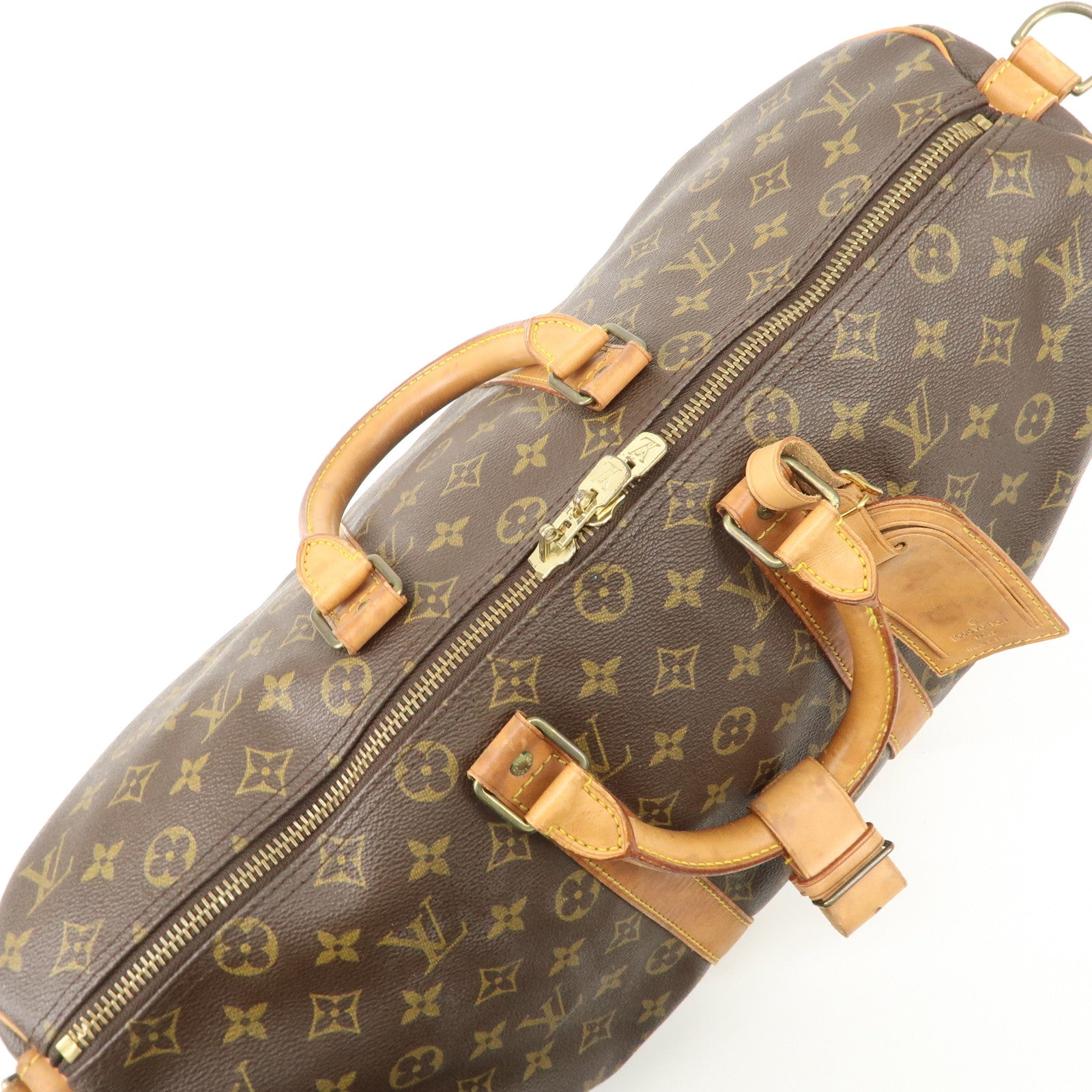 Louis Vuitton Monogram Keep All 45 Boston Bag Brown M41418 Used