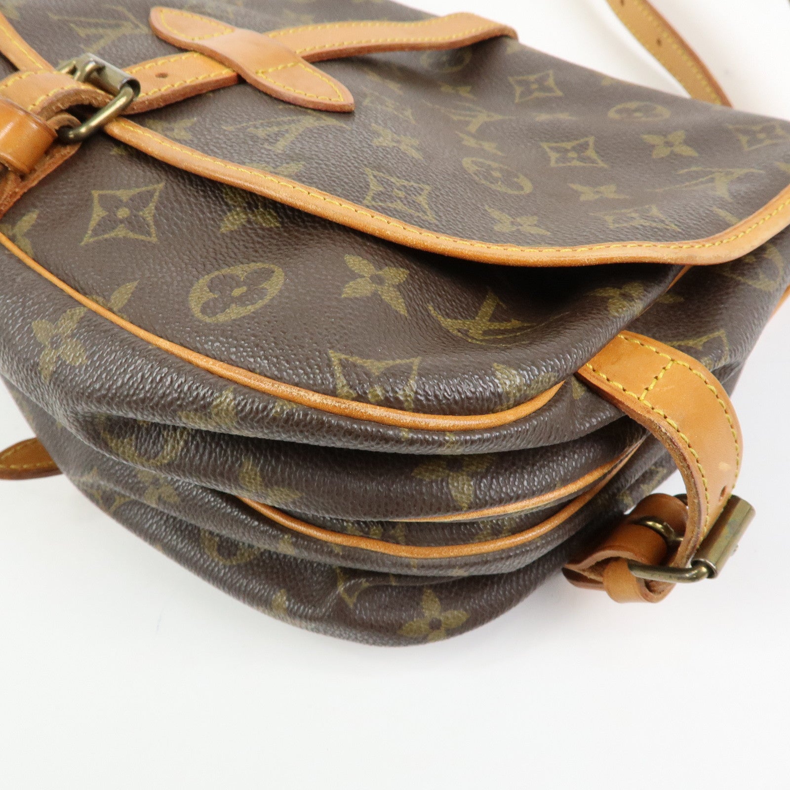 Louis Vuitton Monogram Saumur 30 Canvas Shoulder Bag Brown M42256