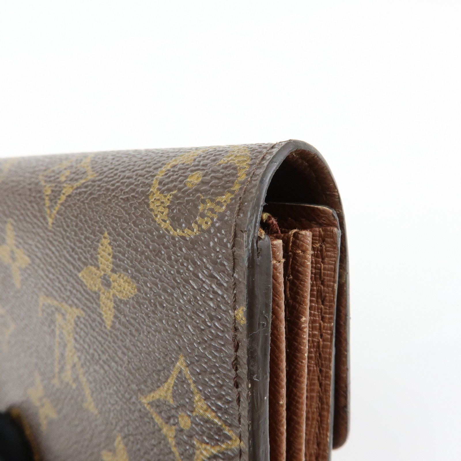 Louis Vuitton Monogram Portefeuille Sarah Long Wallet Brown M61734