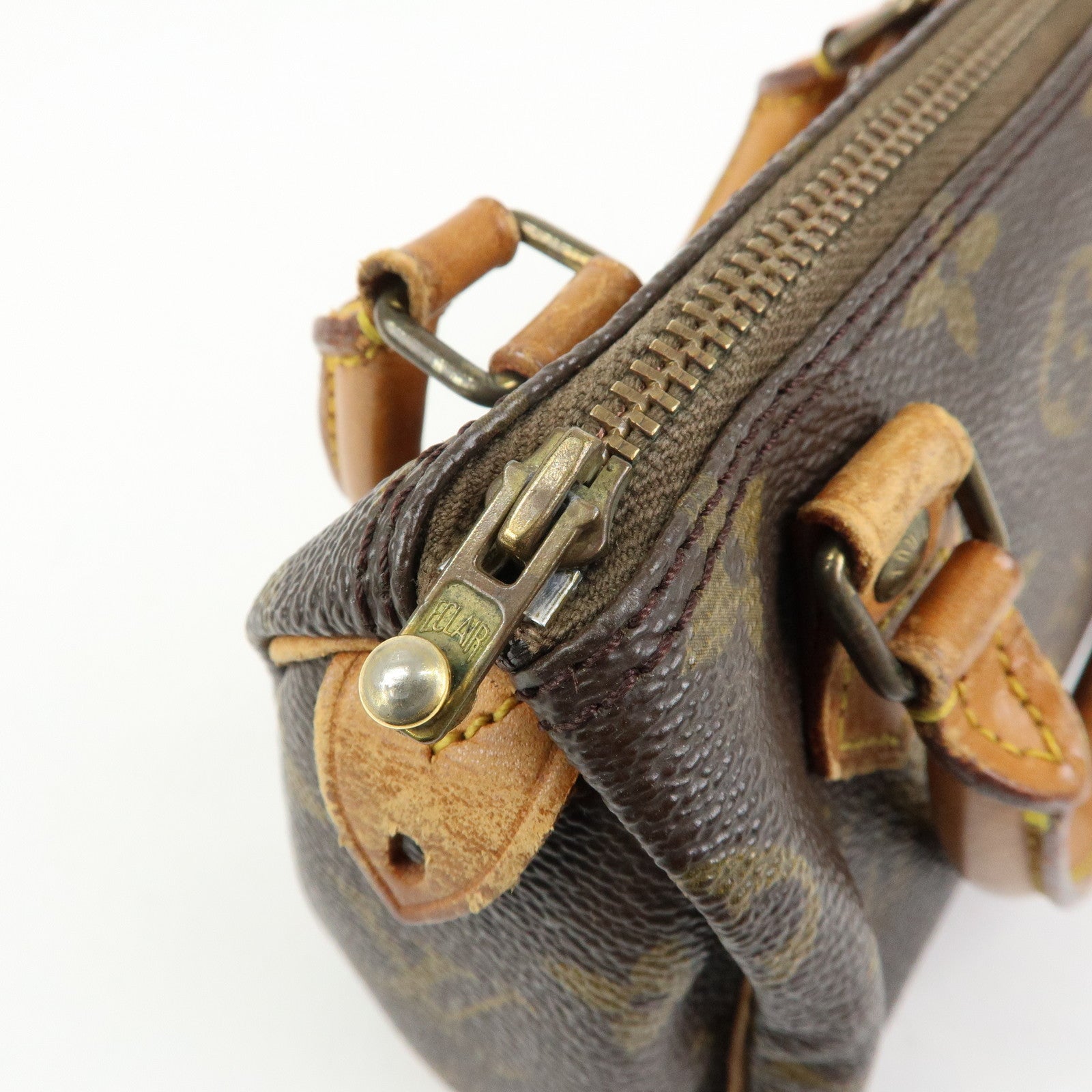 Louis Vuitton Monogram Mini Speedy Hand Bag Brown M41534