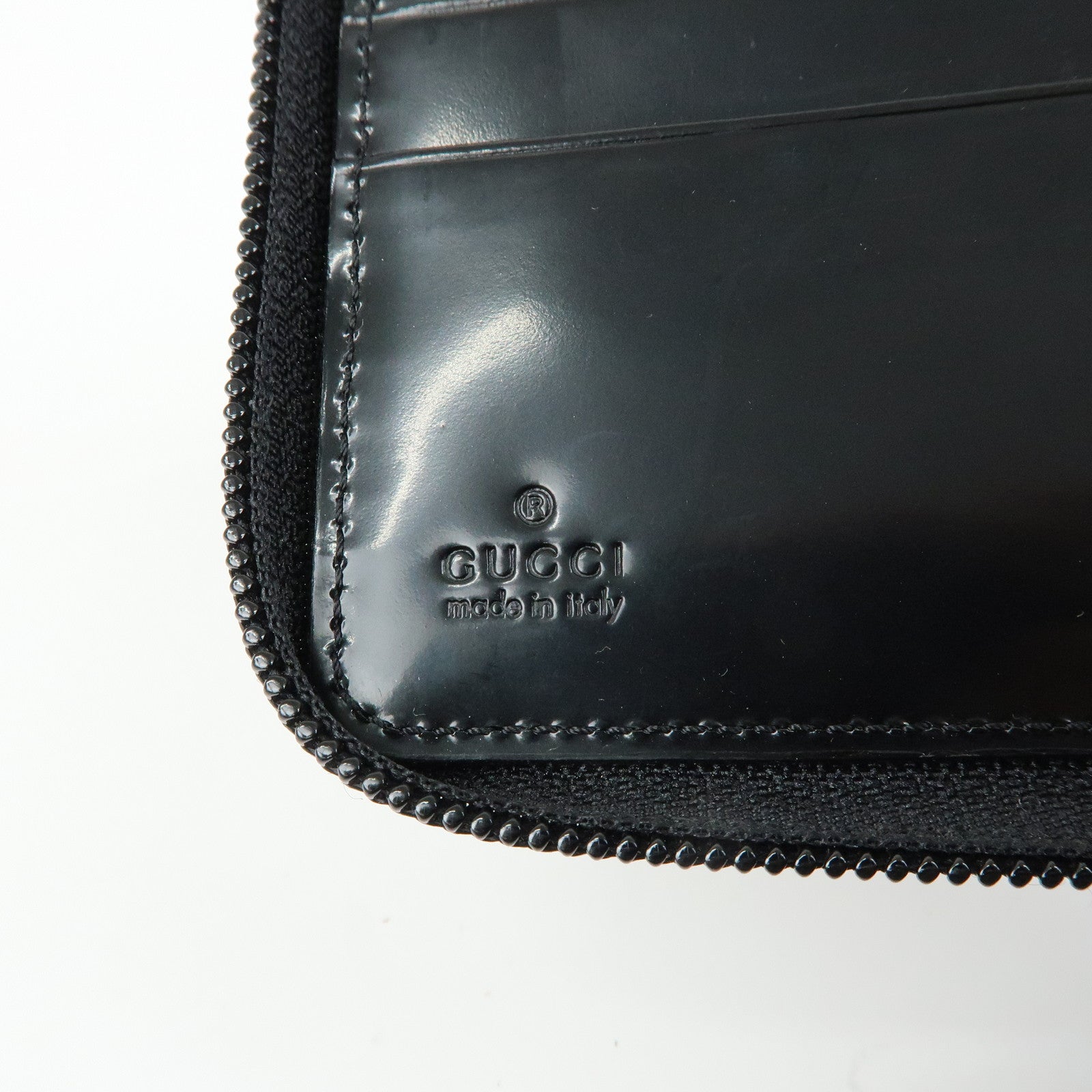 GUCCI GG Canvas Zippy Round Compact Wallet Black 035・203887・2213