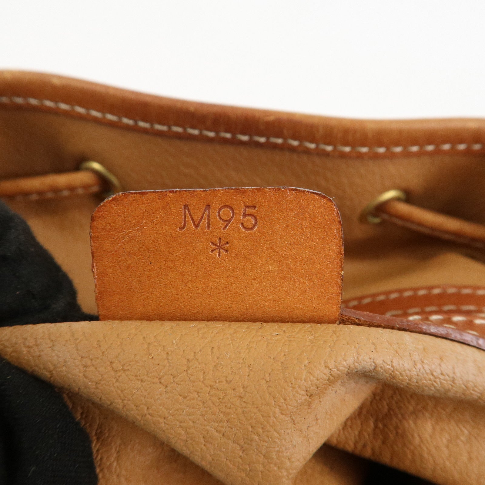CELINE Macadam PVC Canvas Leather Shoulder Bag Crossbody Bag Brown