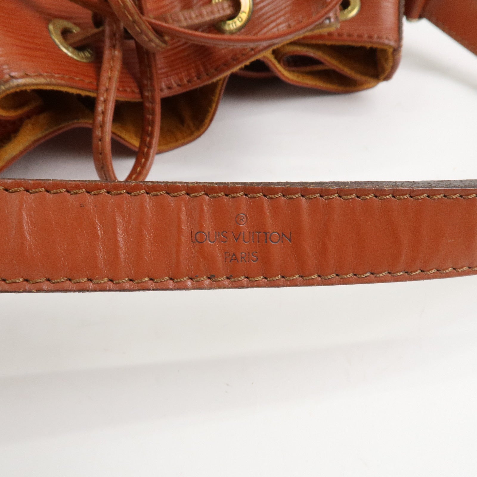 Louis Vuitton Epi Petit Noe Shoulder Bag Kenya Brown M44103