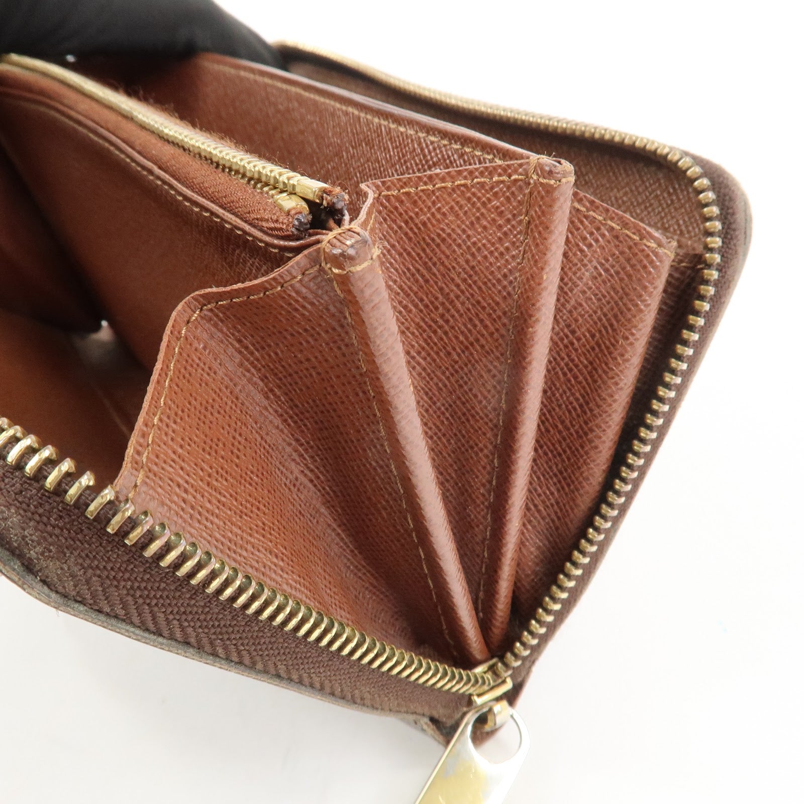 Louis Vuitton Monogram Zippy Round Long Wallet Brown M42616