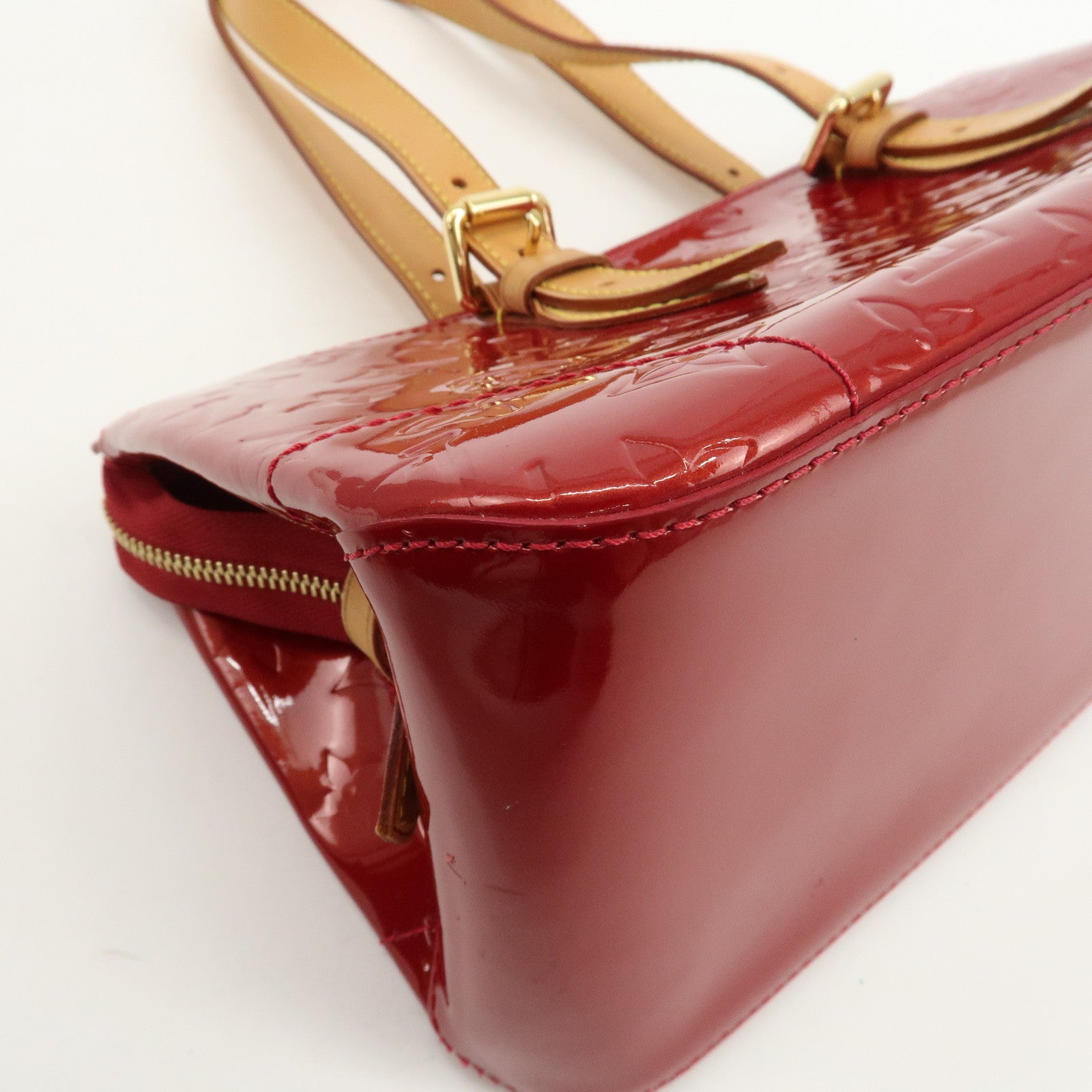 Louis Vuitton Vernis Rosewood Avenue Hand Bag Pomme D'Amour M93507
