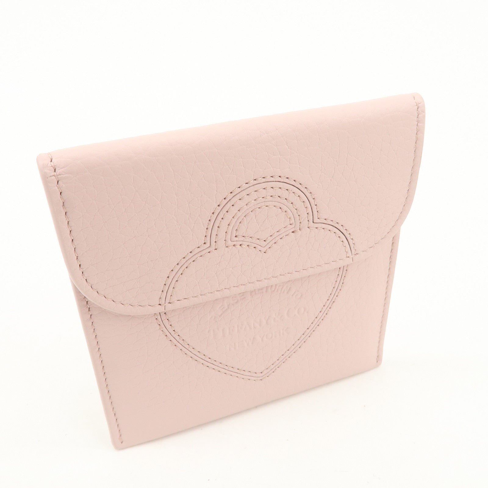 Tiffany & Co Return to Heart Leather Pouch Accessory Case Pink