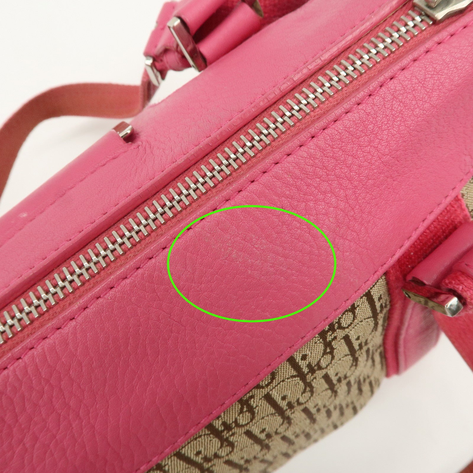 Christian Dior Trotter Street Chic Mini Boston Bag Beige Pink