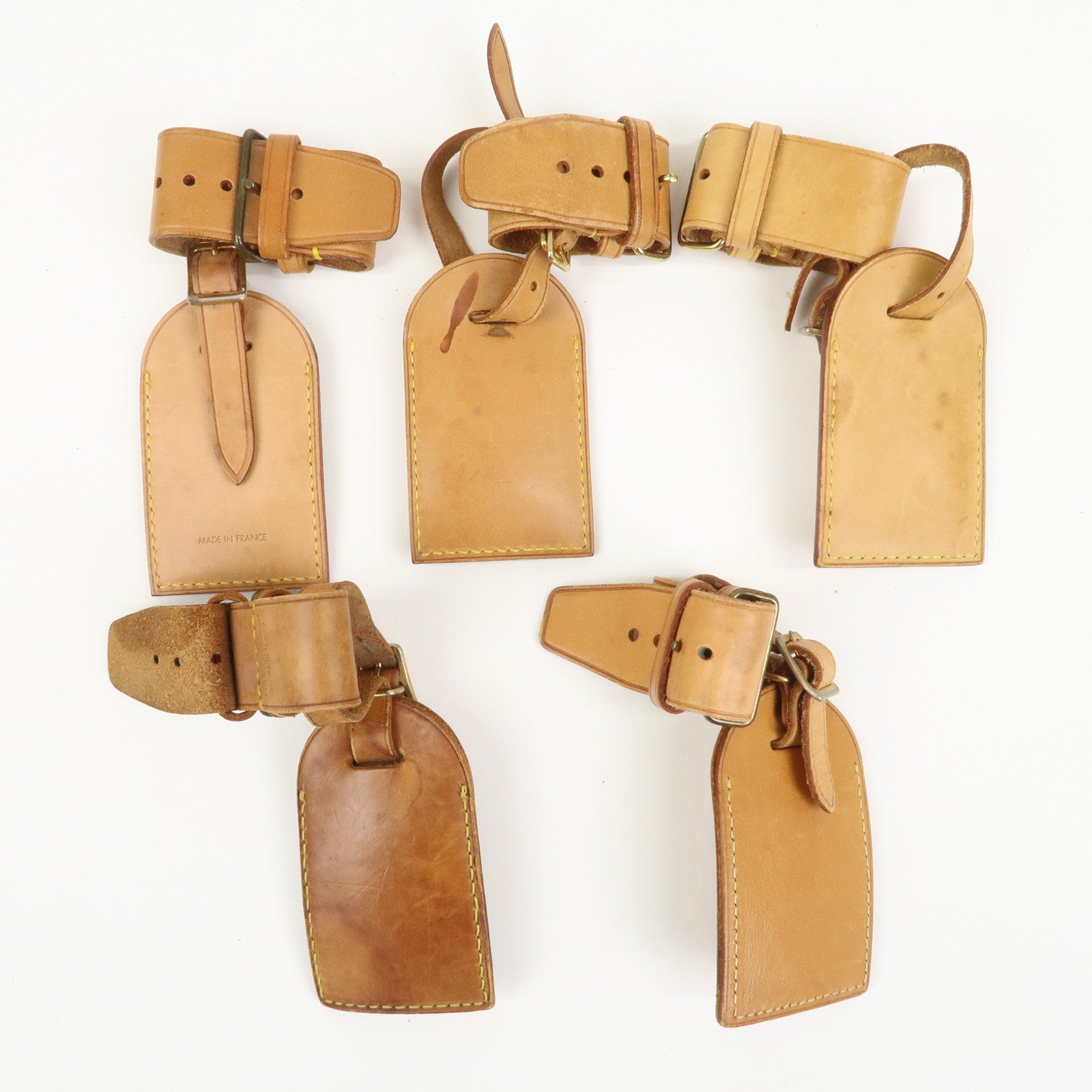 Louis Vuitton Set Of 20 Leather Name Tag & Poignet