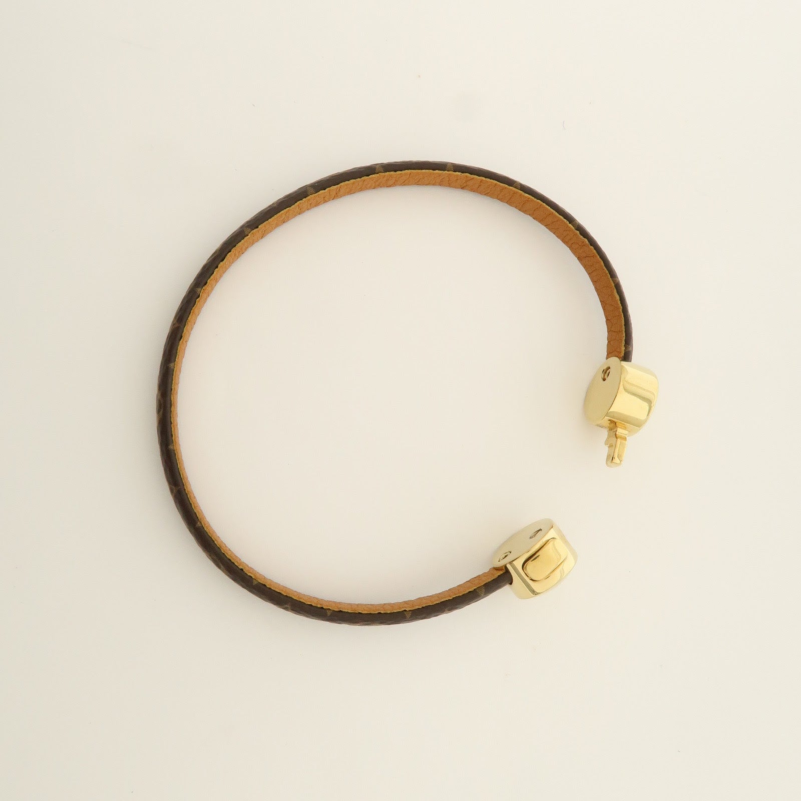 Louis Vuitton Monogram Historic Mini Bracelet Size 17 Brown M6407F