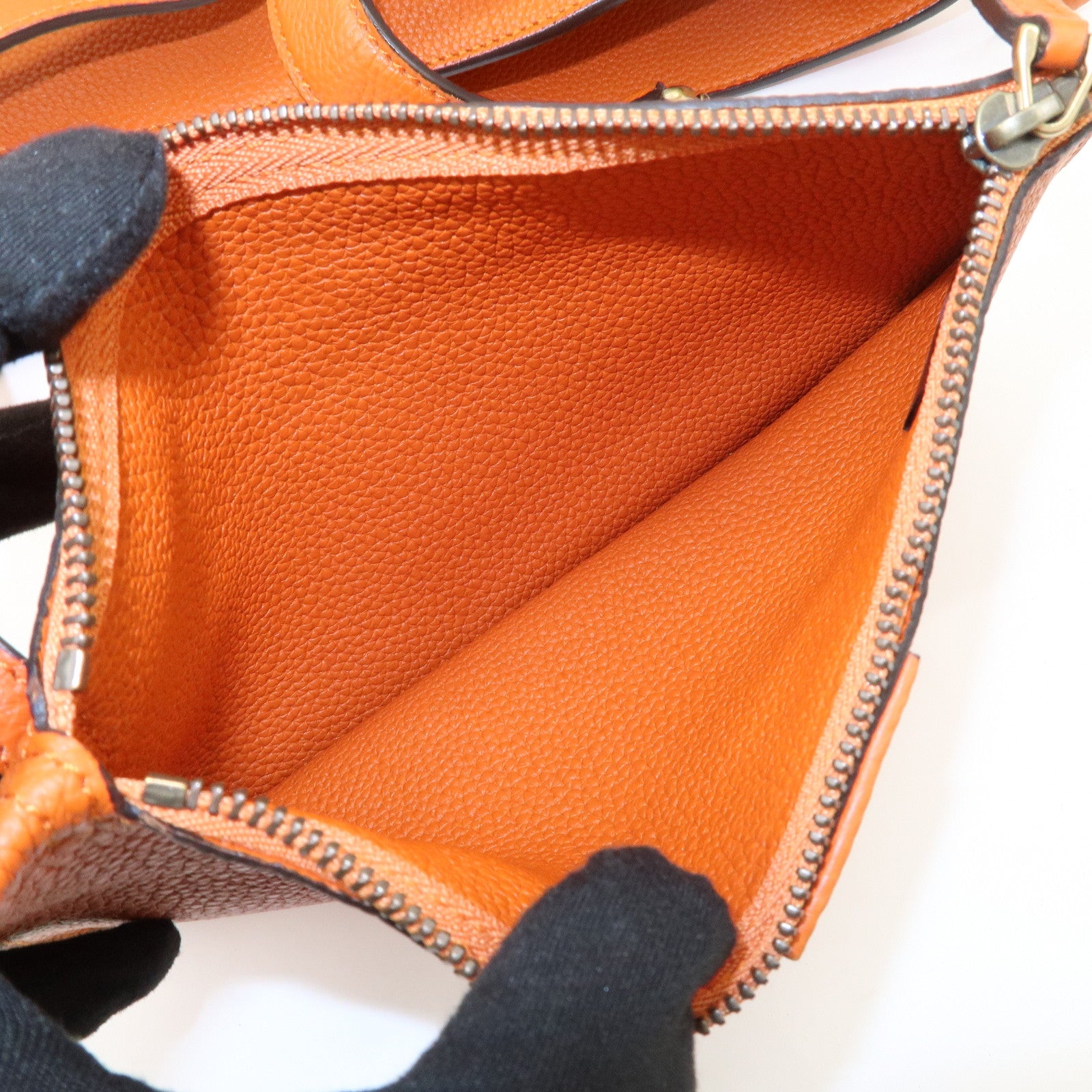 GUCCI New Jackie Leather Shoulder Bag Crossbody Bag Orange 380579 Used