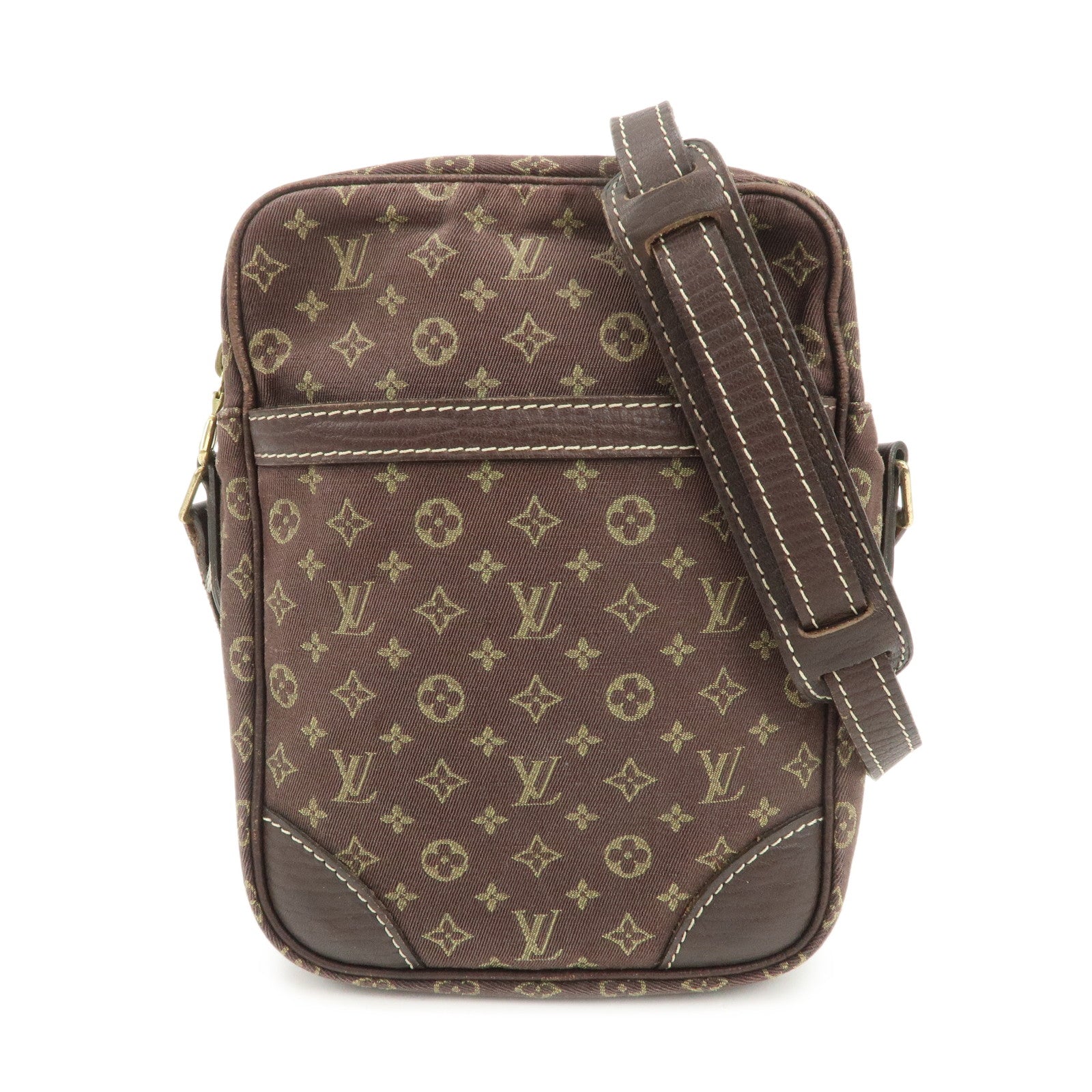 Louis Vuitton Monogram Mini Lin Danube Shoulder Bag Brown M95228
