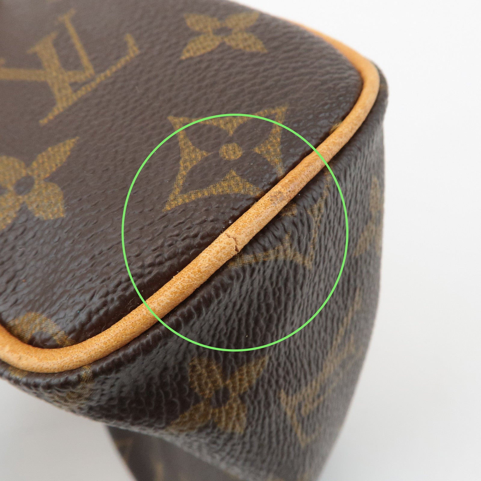 Louis Vuitton Monogram Mini Speedy Hand Bag Brown M41534