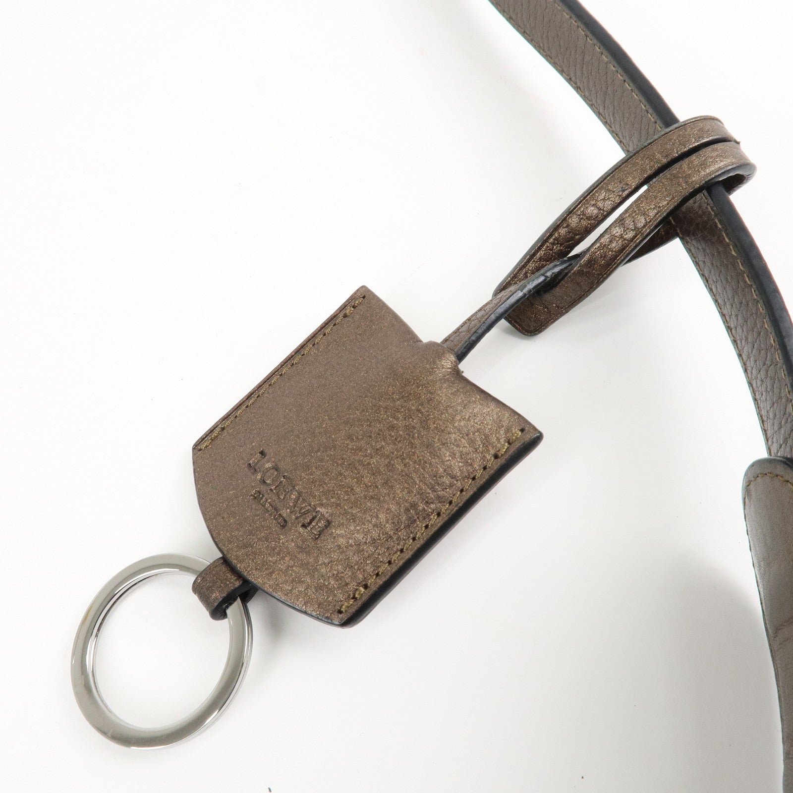 LOEWE Heritage Leather Shoulder Bag Brown *Outlet Used