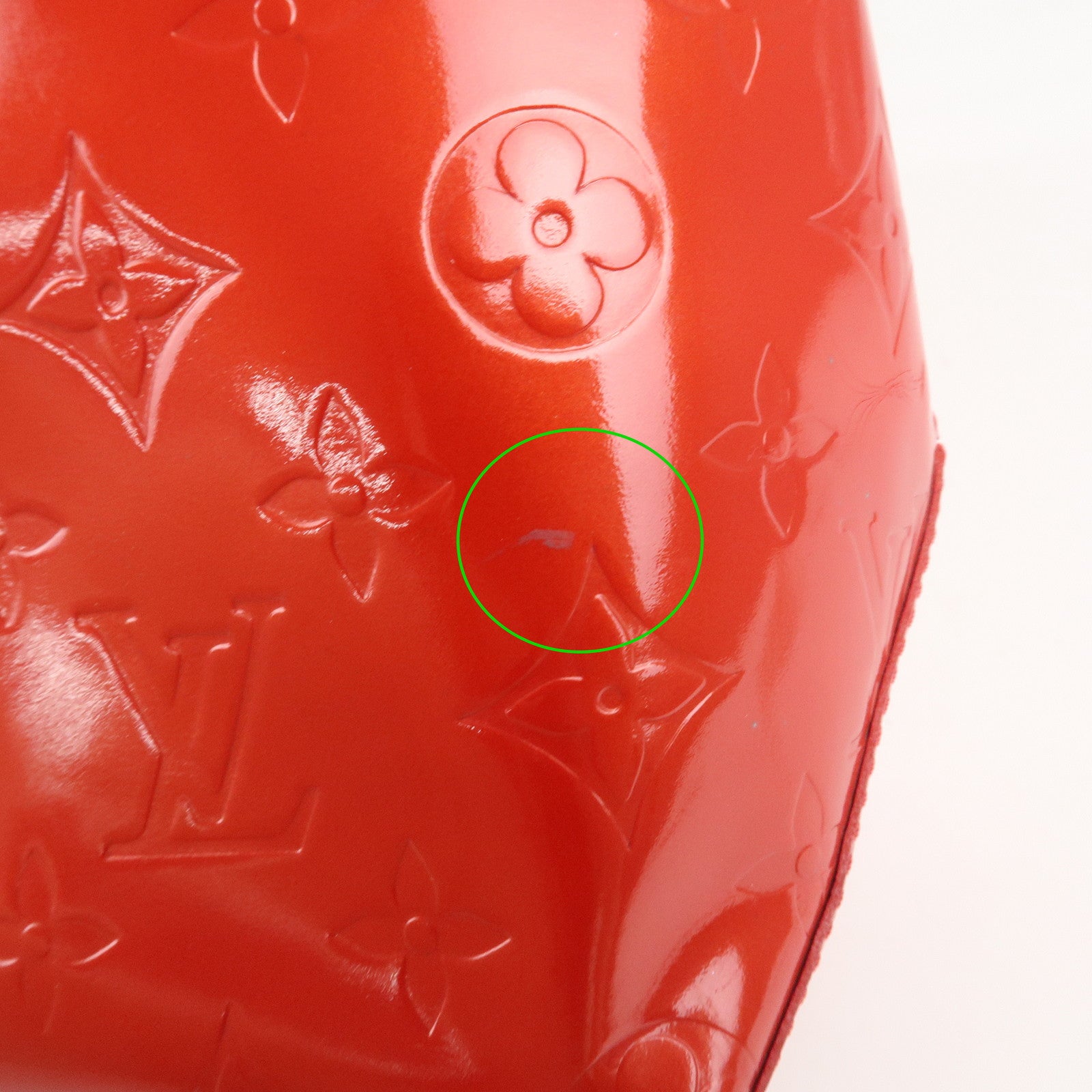 Louis Vuitton Monogram Vernis Lead MM Tote Bag Rouge M91086