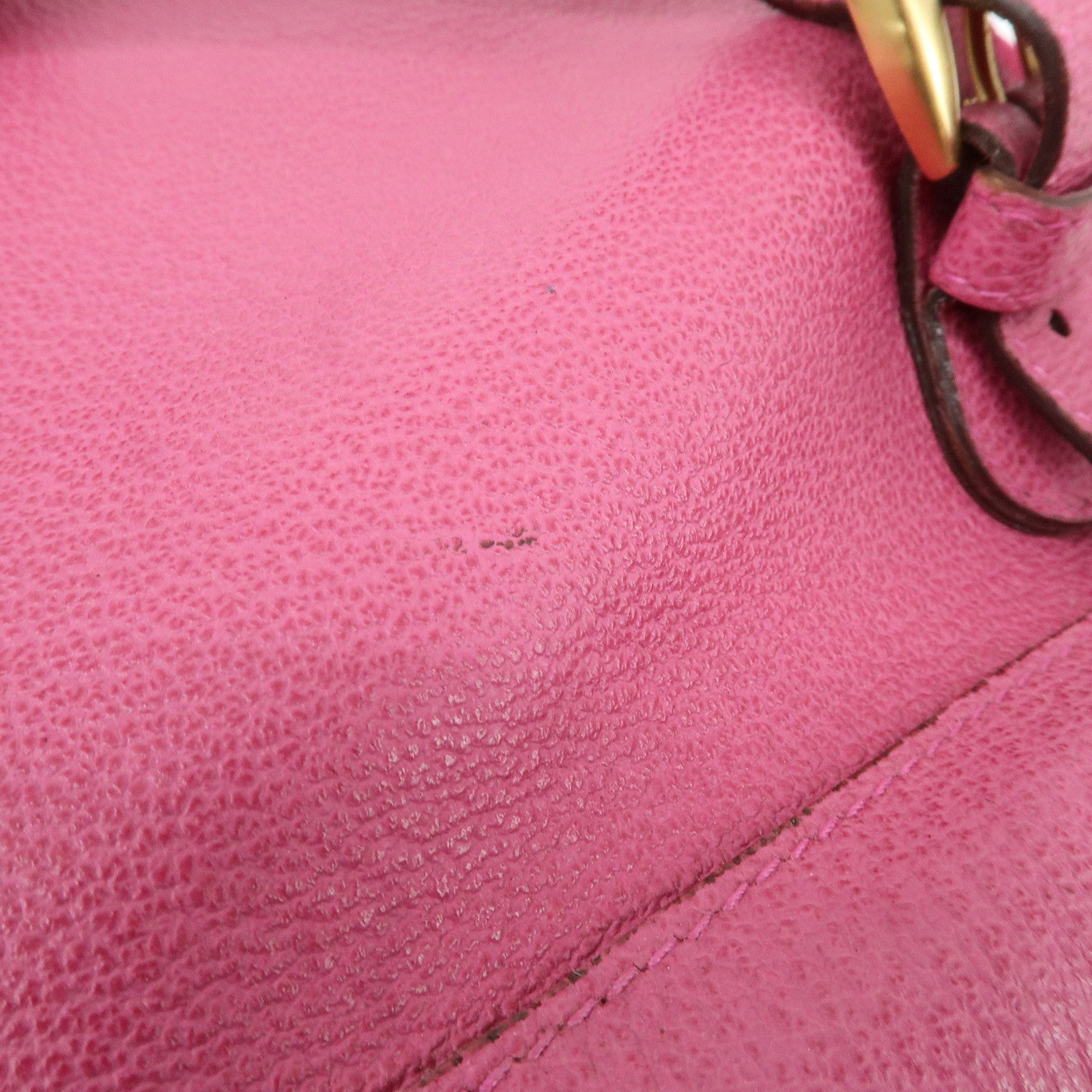 GUCCI Bamboo Suede Leather Back Pack Pink 003.2855.0043 Used