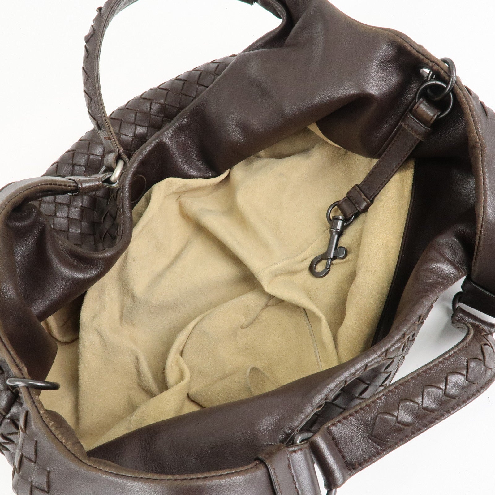 BOTTEGA VENETA Intrecciato Campana Medium Shoulder Bag 125787 Used