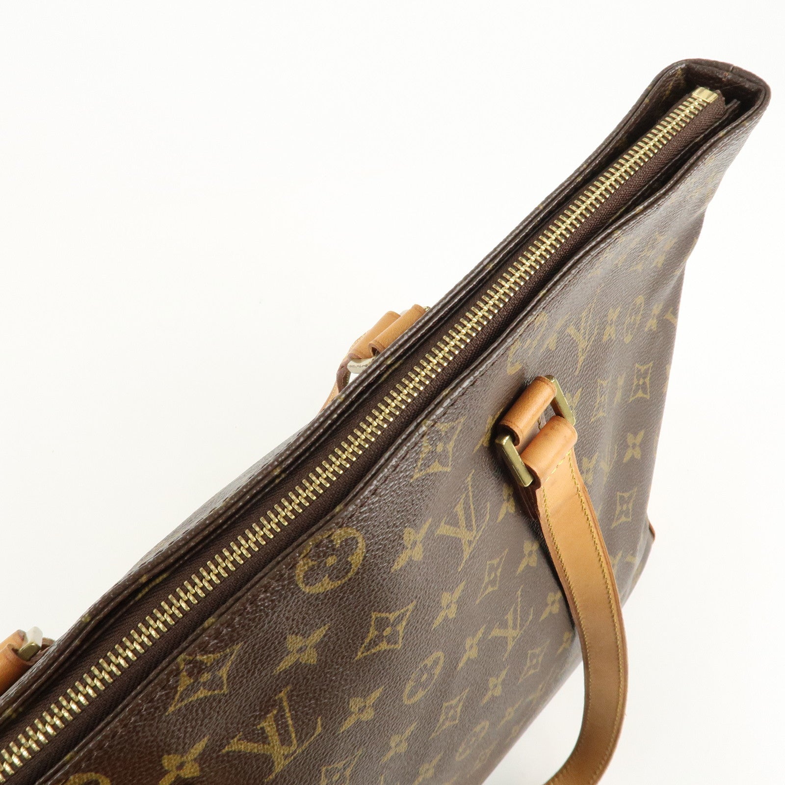 Louis Vuitton Monogram Cabas Mezzo Tote Bag Brown M51151 Used