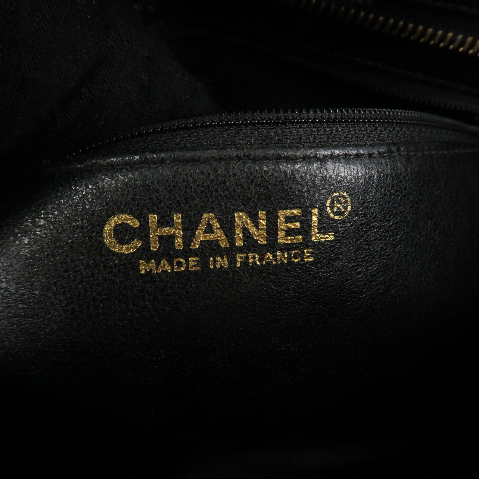 CHANEL Matelasse Caviar Skin Medalion Tote Bag Hand Bag A01804 Used