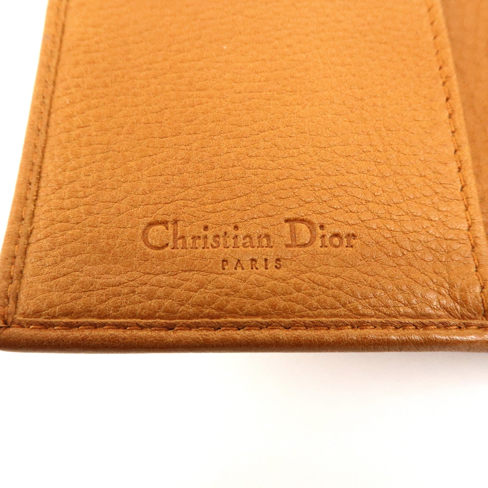 Christian Dior Street Chic Leather Agenda Planner Cover Brown