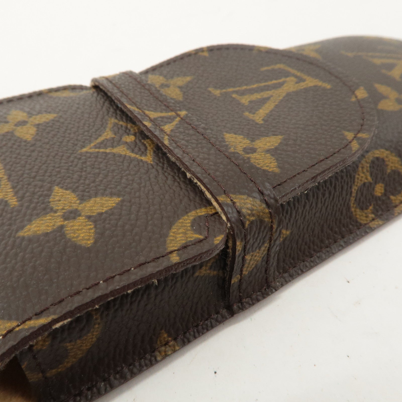 Louis Vuitton Monogram Set of 2 etui a lunettes lavel Glasses Case