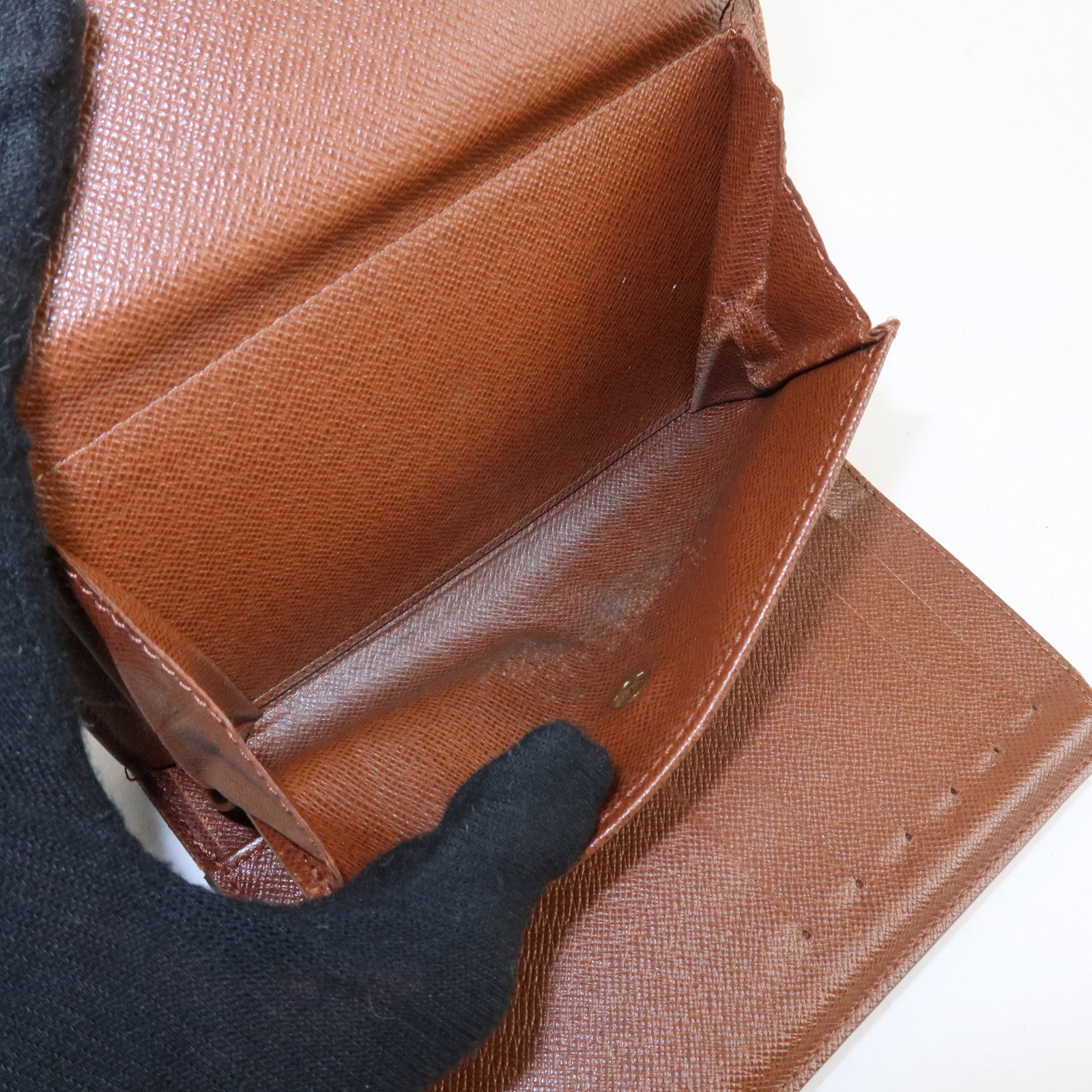 Louis Vuitton Monogram Set of 2 Bi-fold Wallet Brown M61202 Used