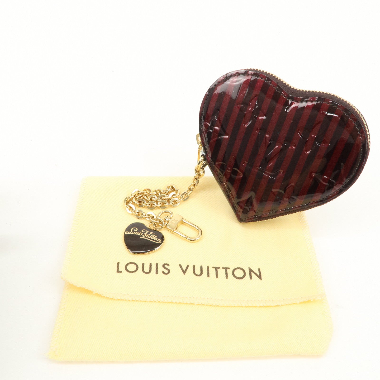 Louis Vuitton Monogram Vernis Rayeur Porte Monnaie Coeur M91713 Used