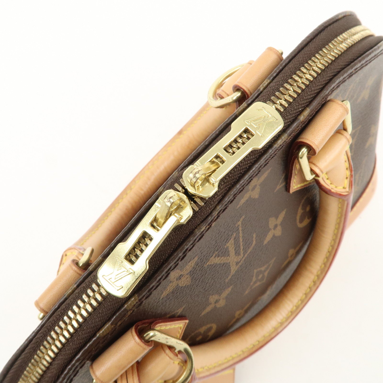 Louis Vuitton Monogram Alma BB 2Way Hand Bag Strap 100cm M53152 Used