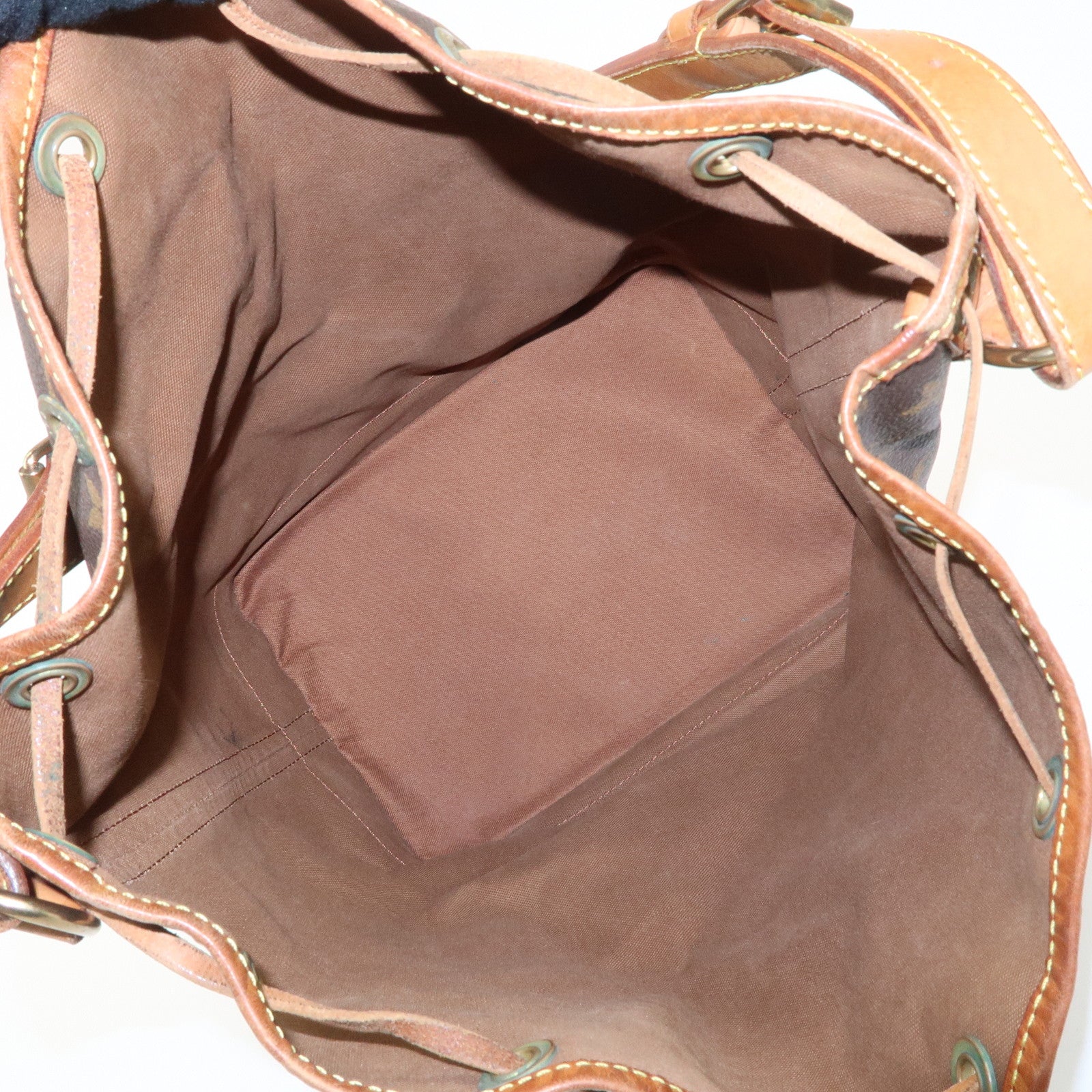 Louis Vuitton Monogram Noe Shoulder Bag Hand Bag Brown M42224 Used