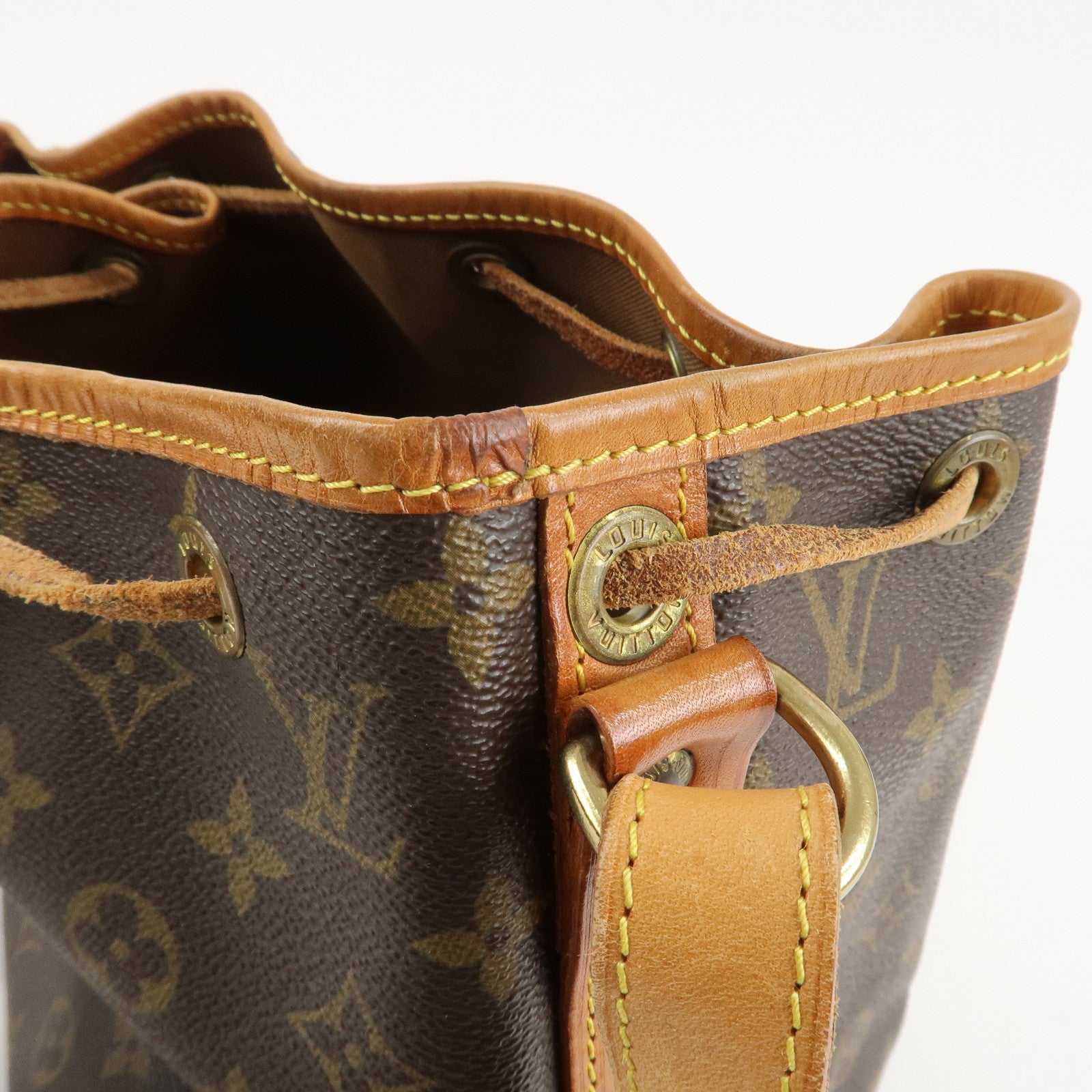Louis Vuitton Monogram Petit Noe Shoulder Bag Brown M42226 Used